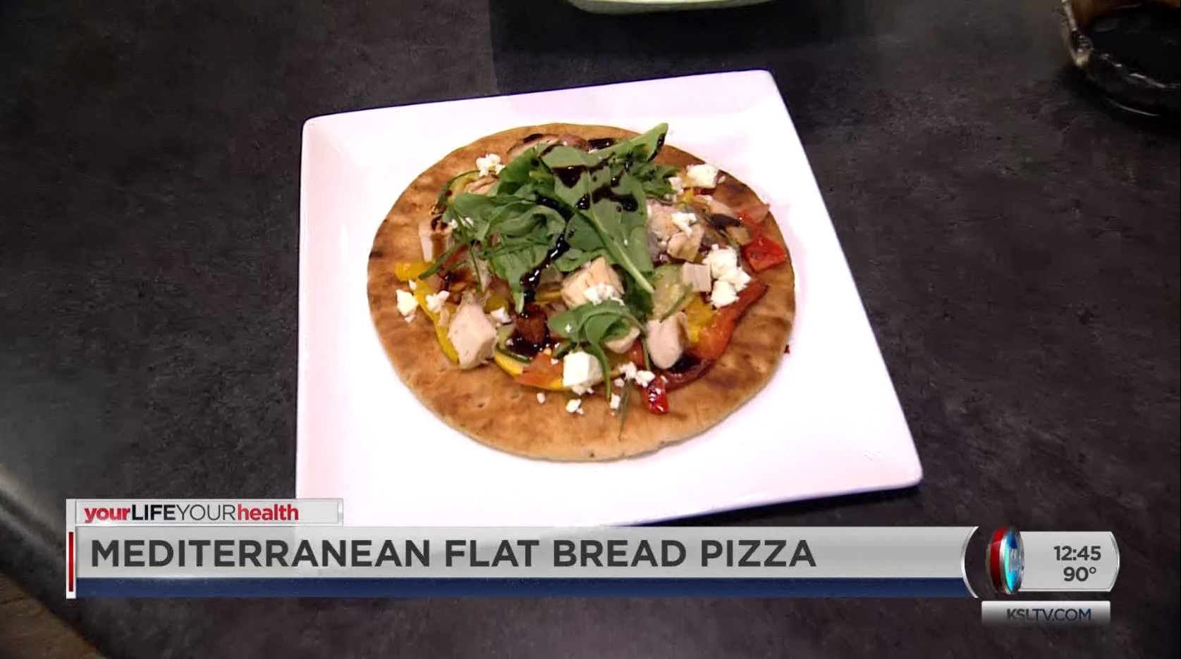 Mediterranean Chicken Flat Bread Pizza with Intermountain Healthcare