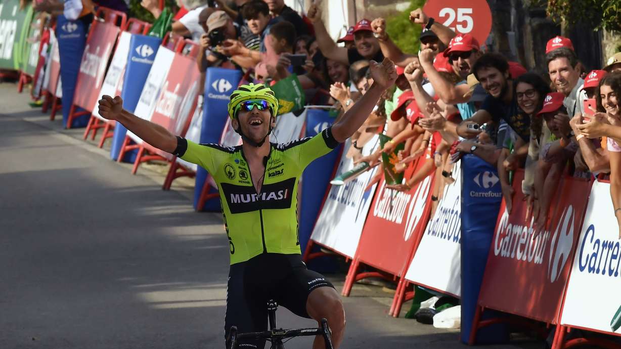 Close to home, Iturria takes Vuelta stage for 1st win