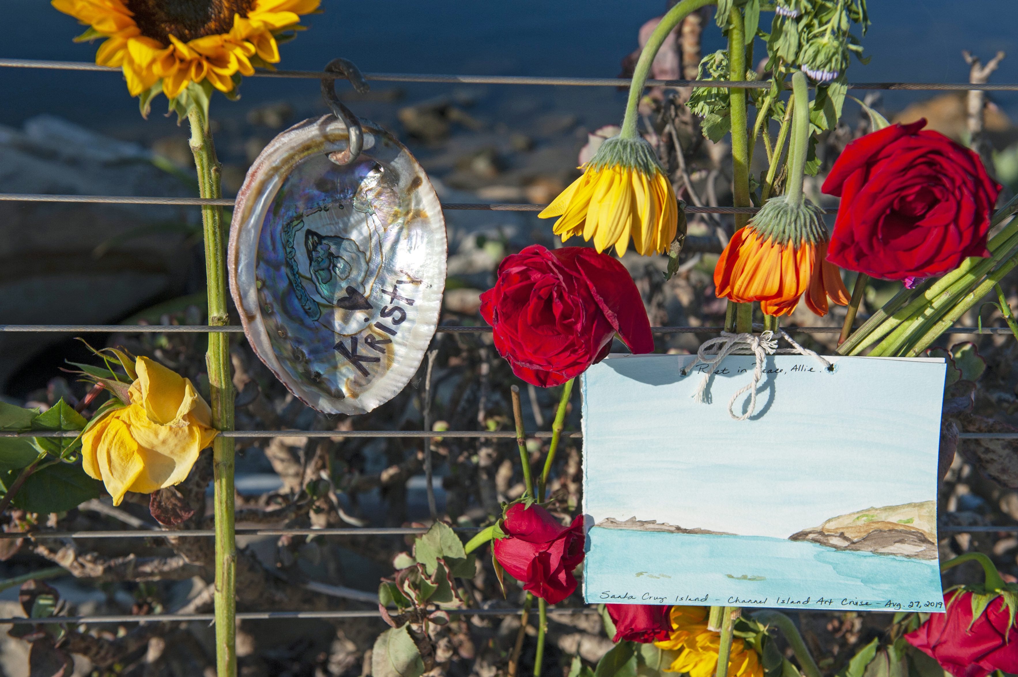 Memorials show California community's grief over boat fire