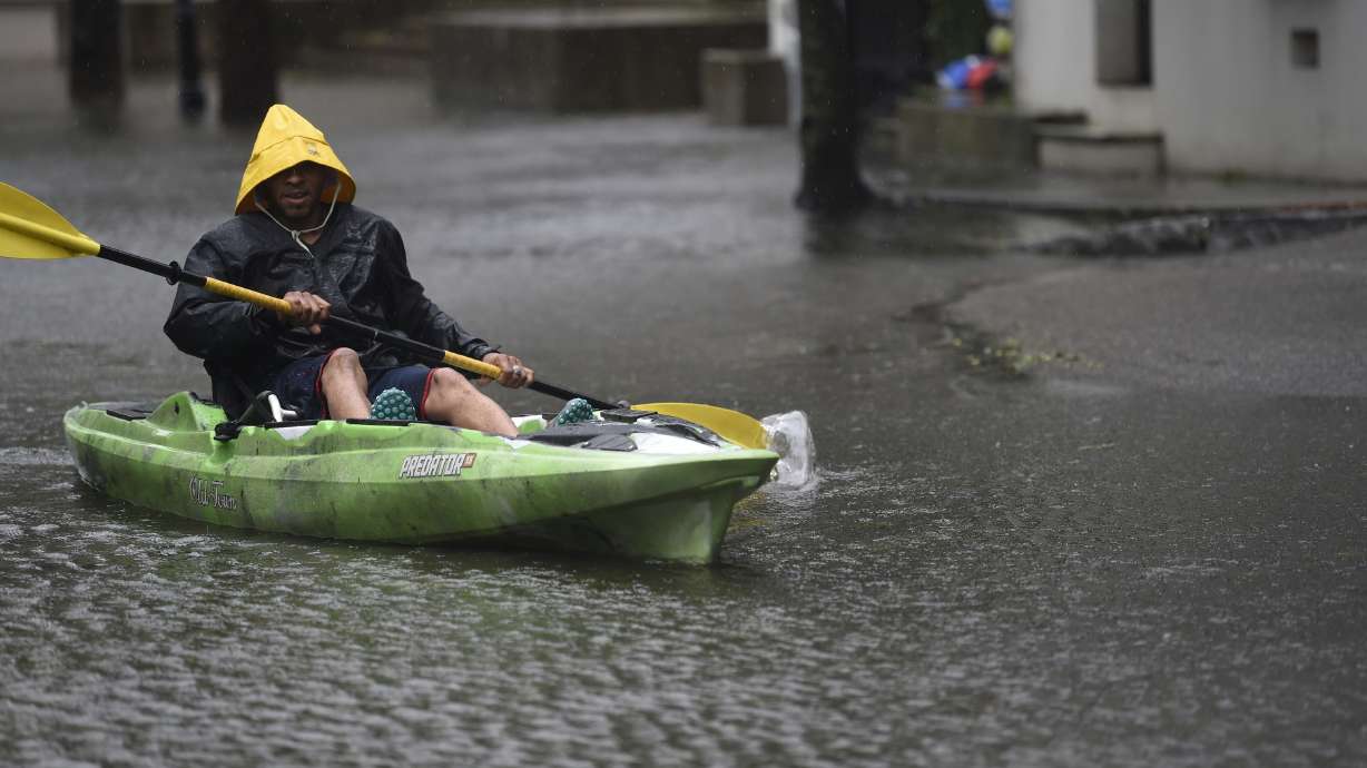 The Latest: Winds buffet New England as Dorian speeds north