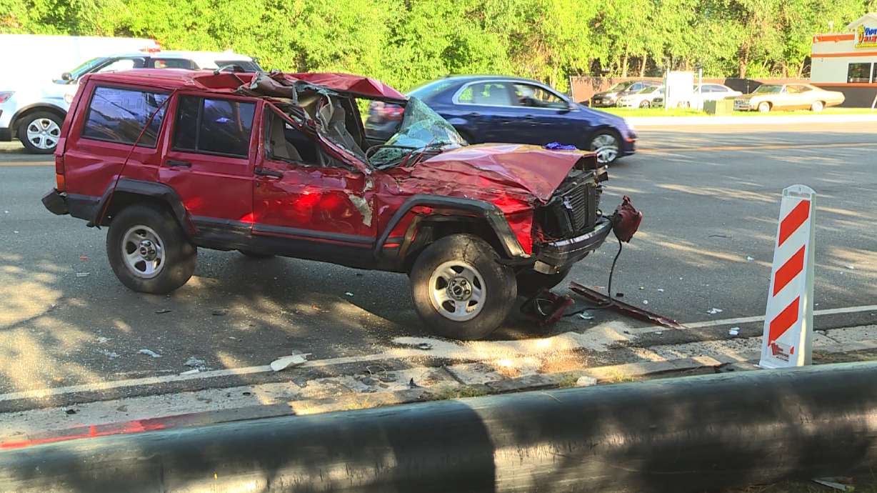 16-year-old in critical condition after crashing car into pole