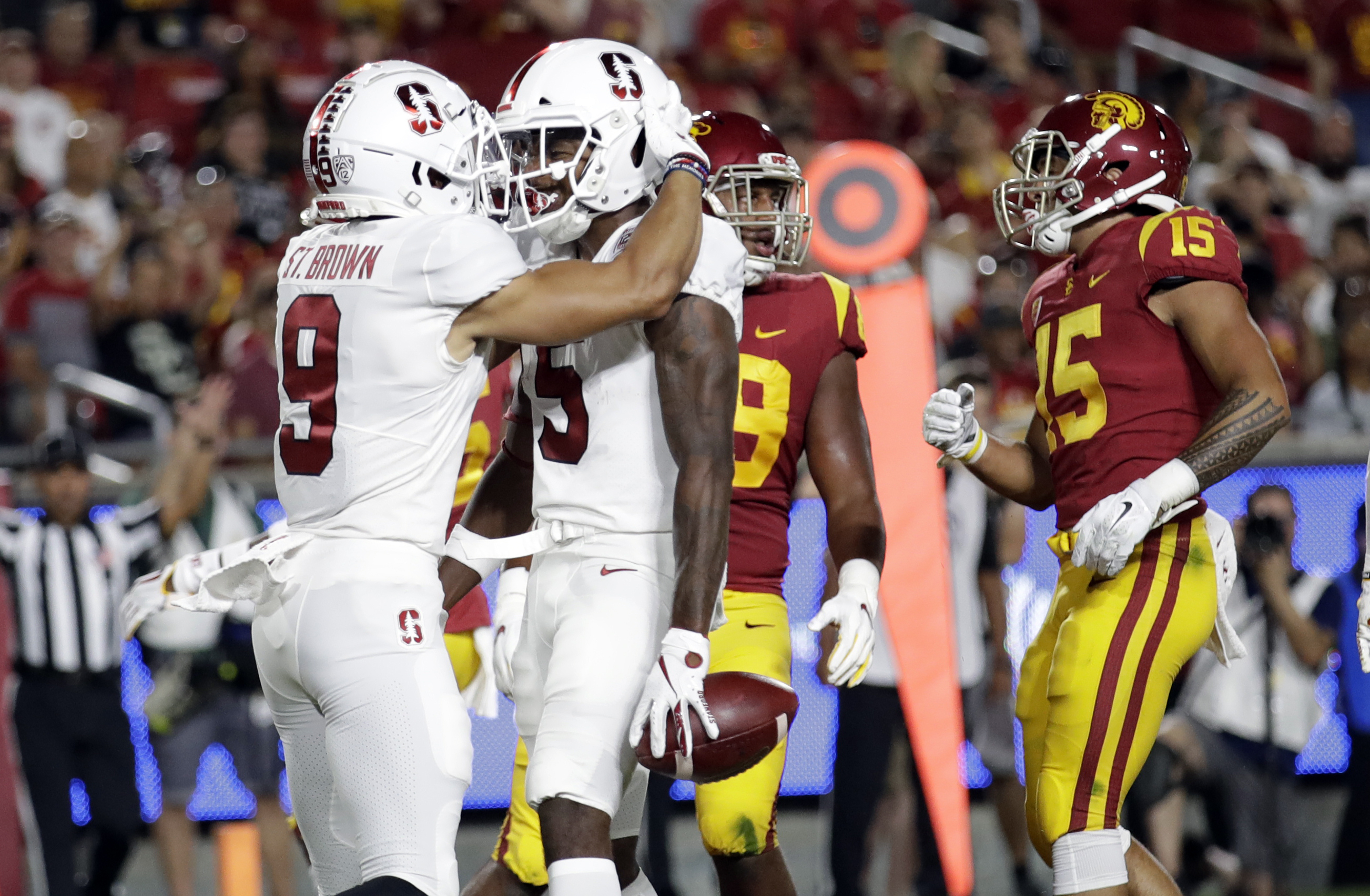 Slovis propels USC past No. 23 Stanford 45-20 in debut start