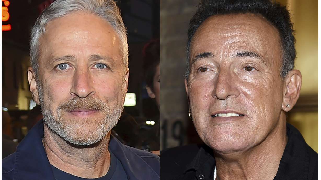 Bruce Springsteen, Jon Stewart headline veterans' fundraiser