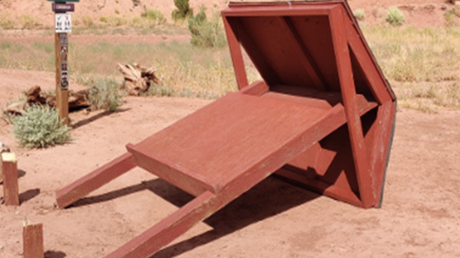 Federal land managers: 3 trailhead kiosks, highway sign destroyed near Moab