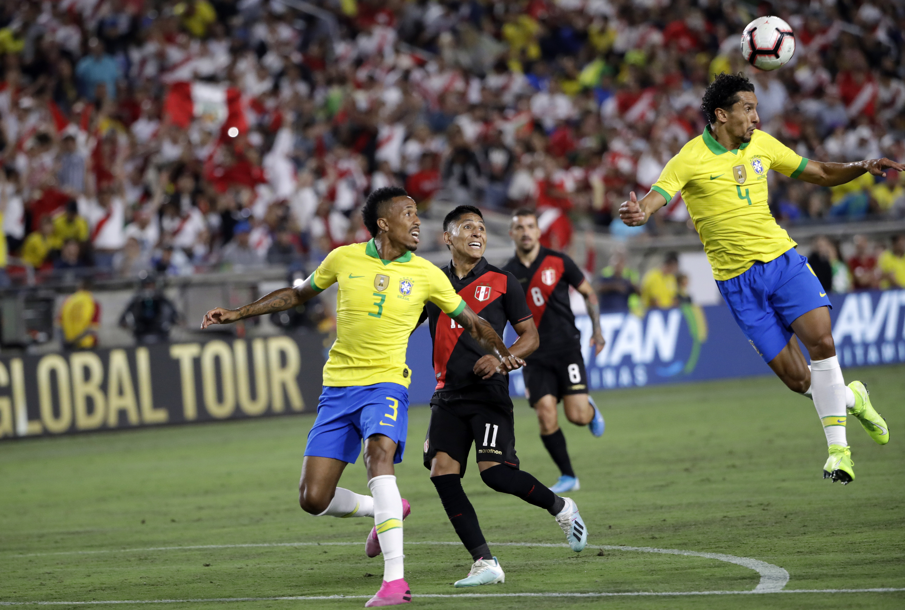 Peru shocks Neymar, Brazil 1-0 on Abram's 85th-minute header