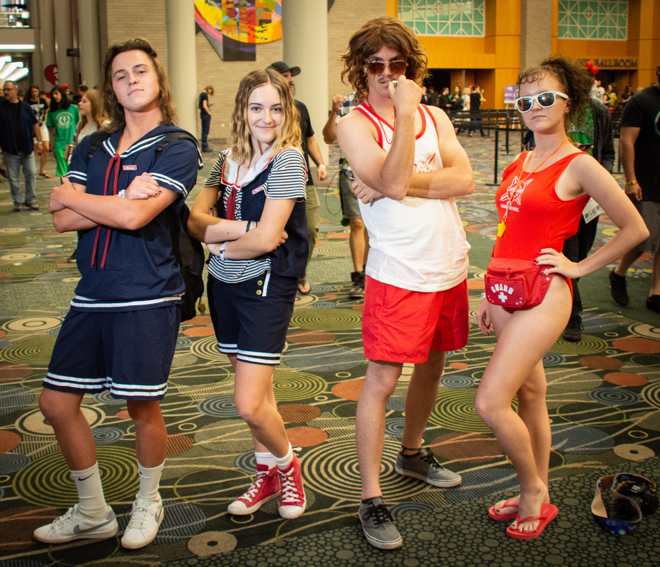 A group cosplay of Steve, Robin, Billy and Heather from "Stranger Things" seen on Friday, Sept. 6, 2019 during FanX Salt Lake Comic Convention, which took place at the Salt Palace in downtown Salt Lake City. (Photo: John D. Mabunga, Mabunga Media)