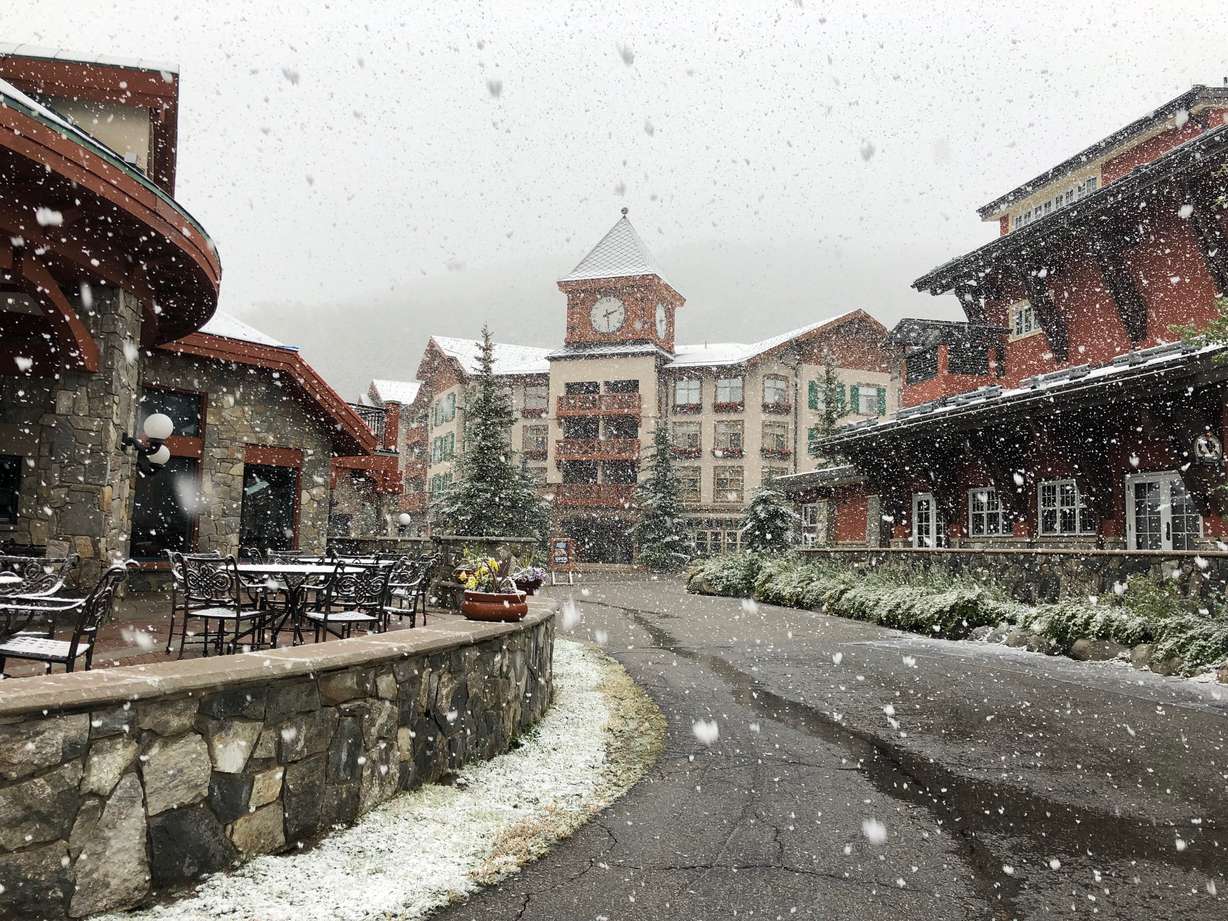 It snowed at Solitude Mountain Resort in Big Cottonwood Canyon on Wednesday Sept. 11, 2019. (Photo: Courtesy of Solitude Mountain Resort)