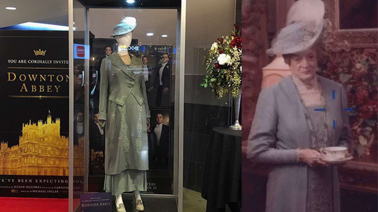 Downton Abbey costume on display at South Jordan Megaplex