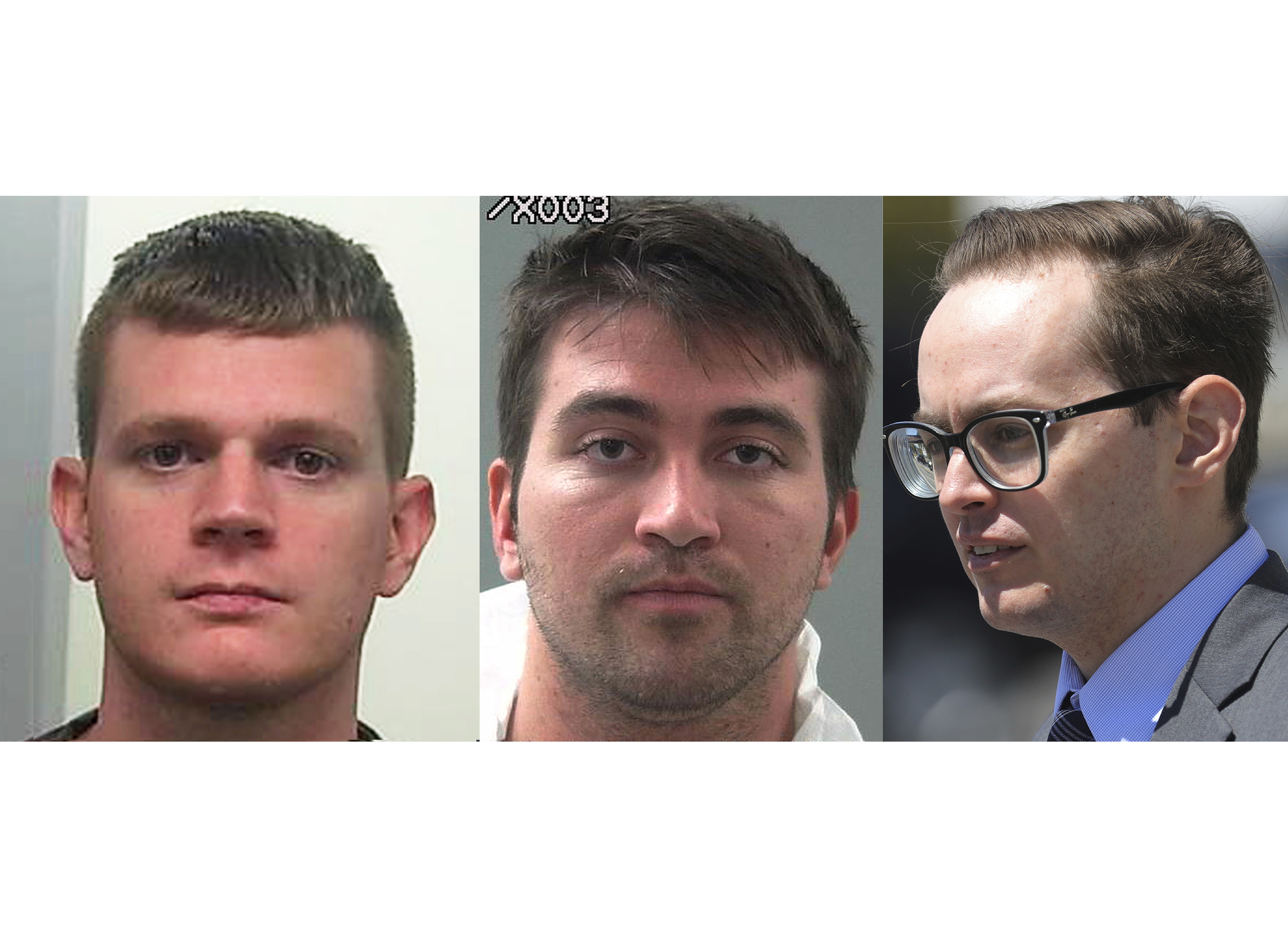 This combination of file photos shows Drew Crandall, from left, Aaron Shamo and Sean Gygi.