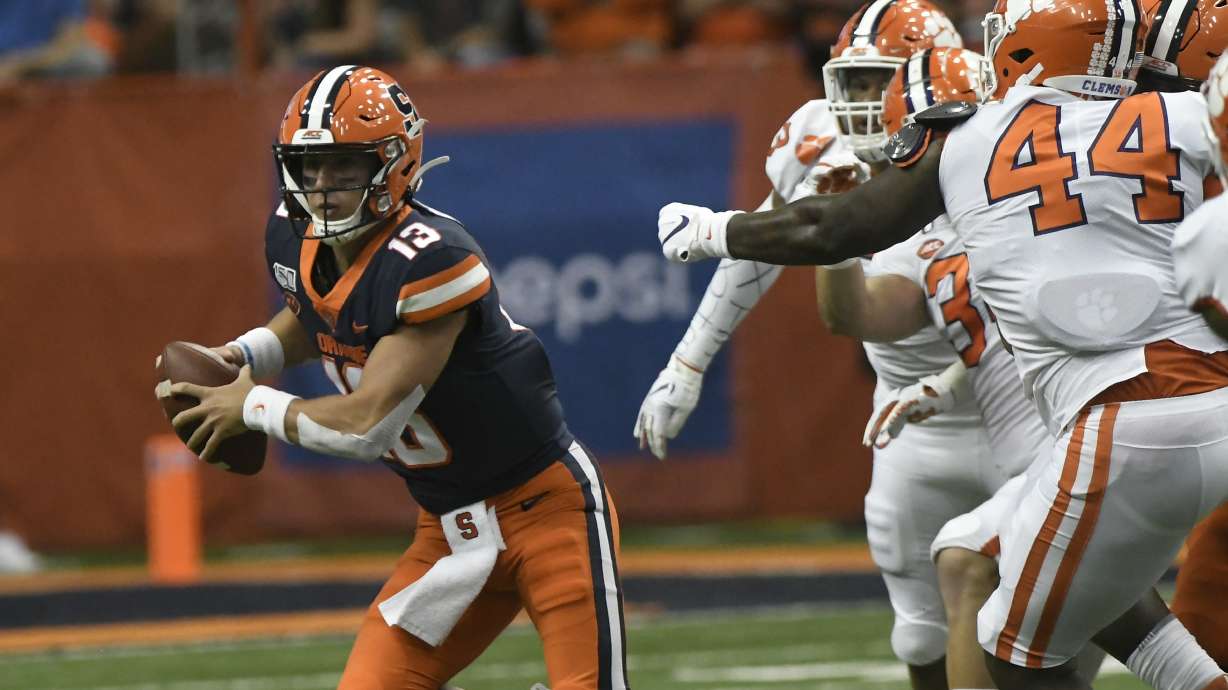 Lawrence leads No. 1 Clemson past Syracuse 41-6