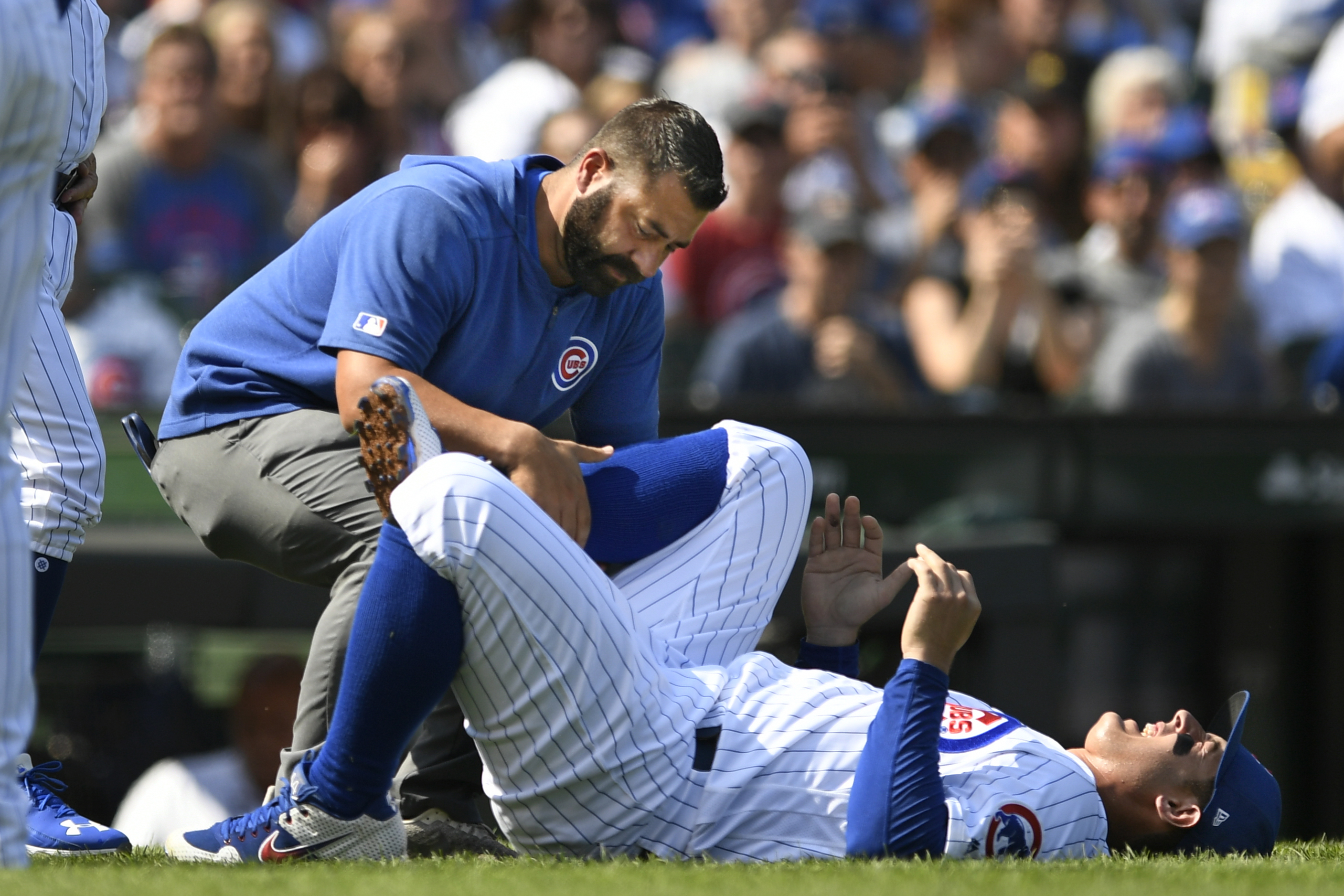Cubs 1B Rizzo diagnosed with moderate ankle sprain