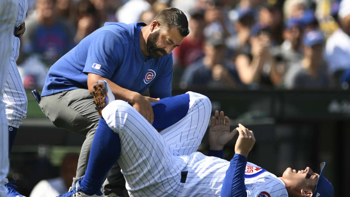 Cubs 1B Rizzo diagnosed with moderate ankle sprain