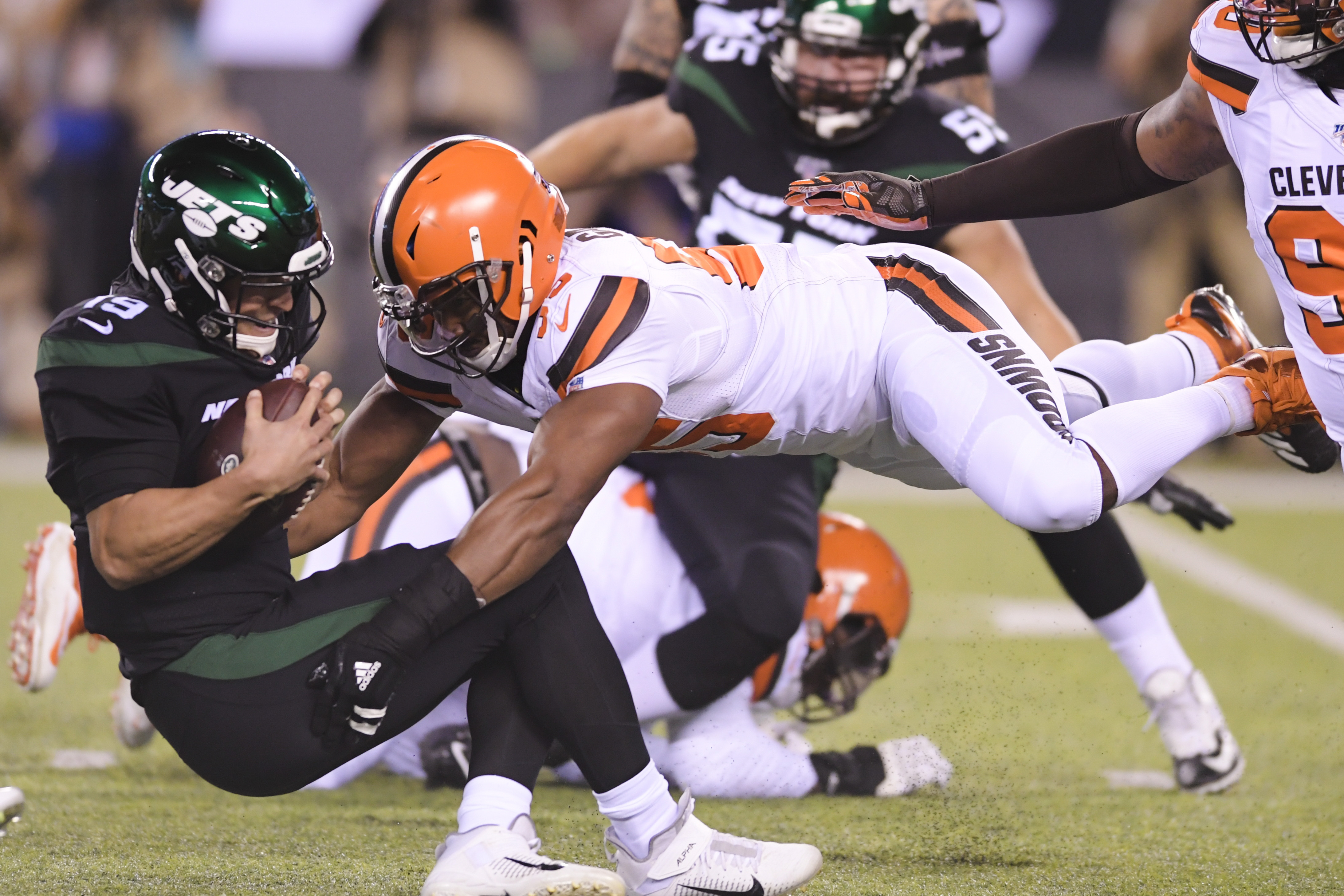 Jets QB Siemian out vs. Browns with an ankle injury