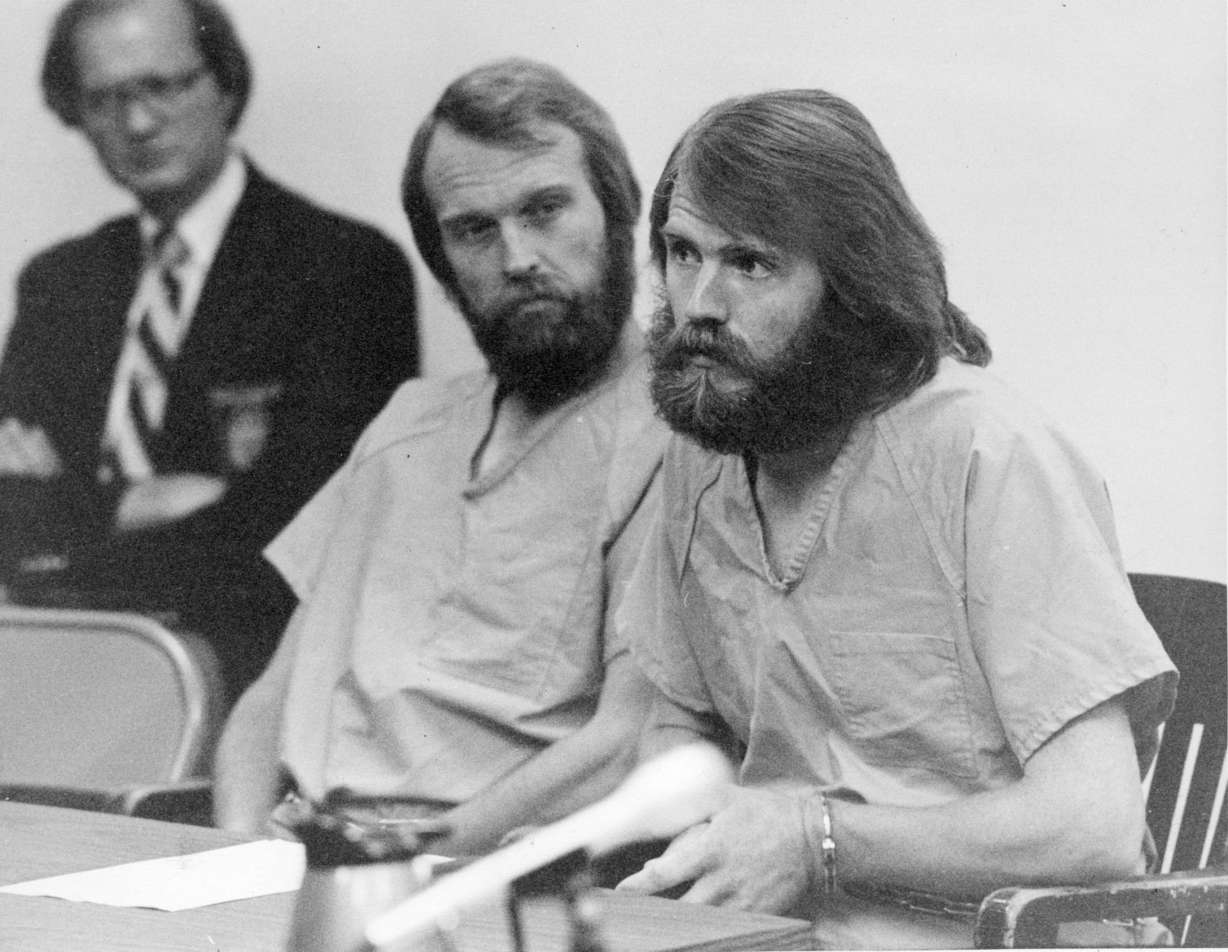 Brothers Ron, left,and Dan Lafferty will act as own counsel, with help of public defender. aug 21,1984 (Submission date: 07/23/2004) (Photo: Deseret News Archive.)