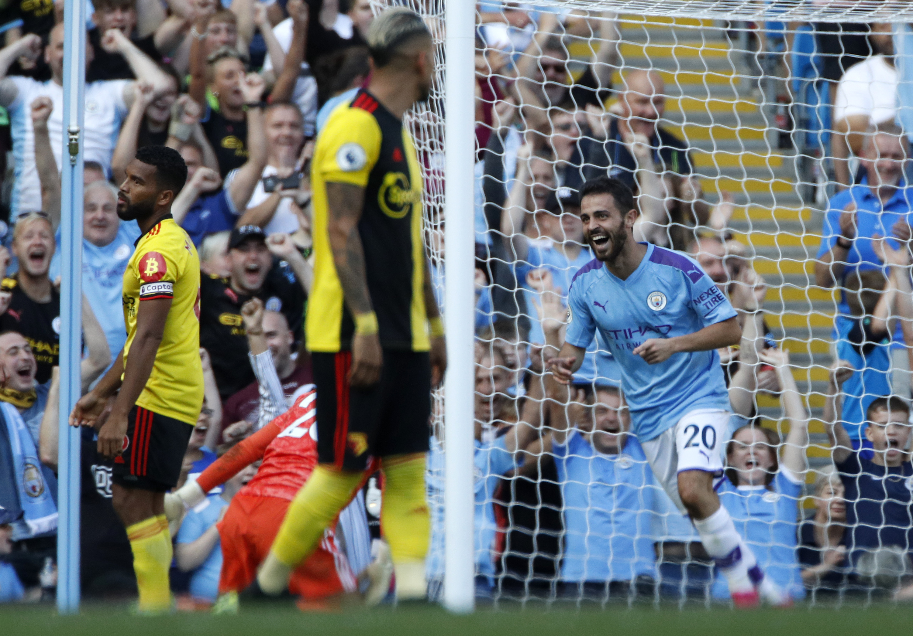 Man City falls just short of EPL record with 8-0 win