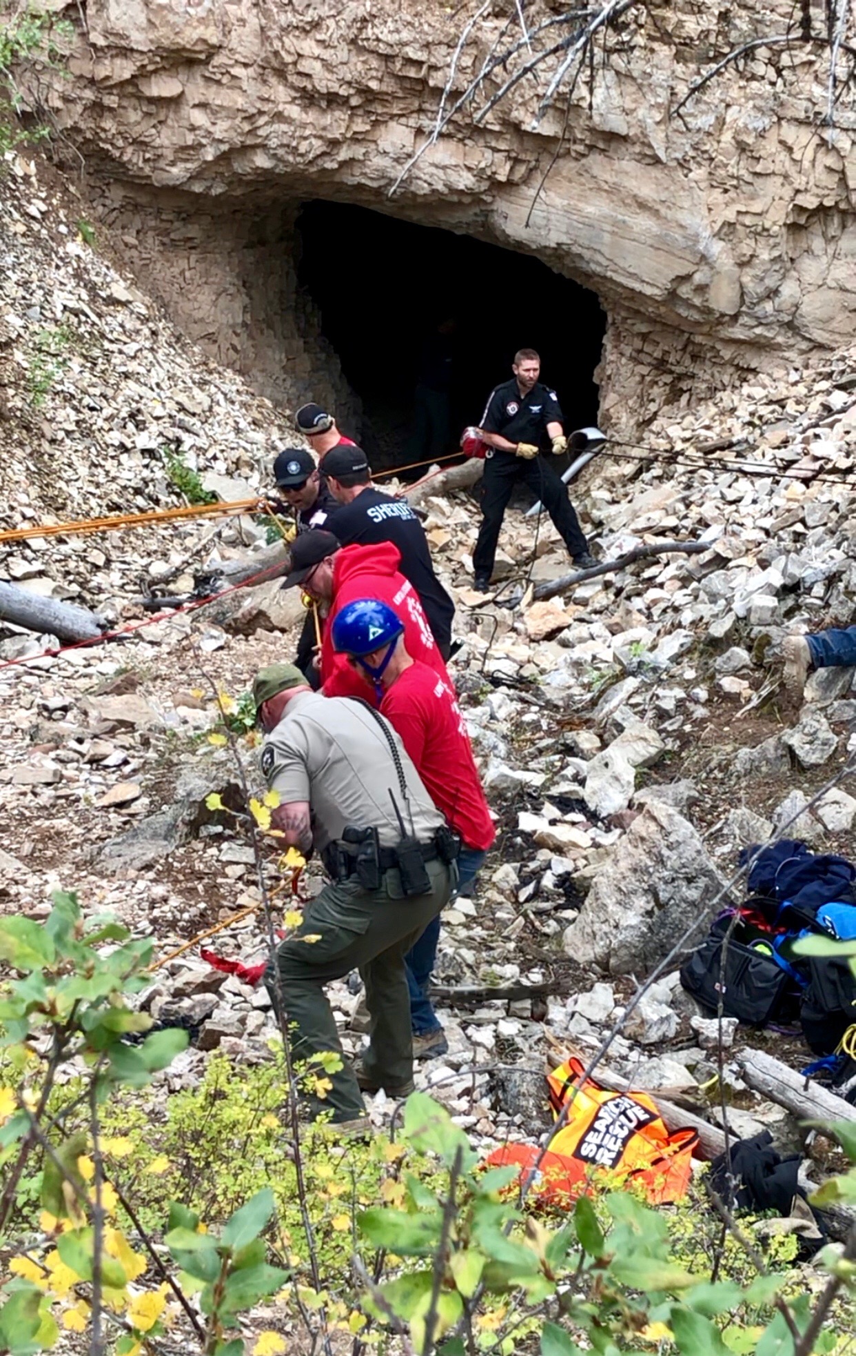 Man rescued from Uintah County cave after large rock hit him in the head