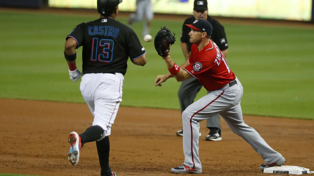 Nationals score 6 runs in 10th, beat Marlins 10-4