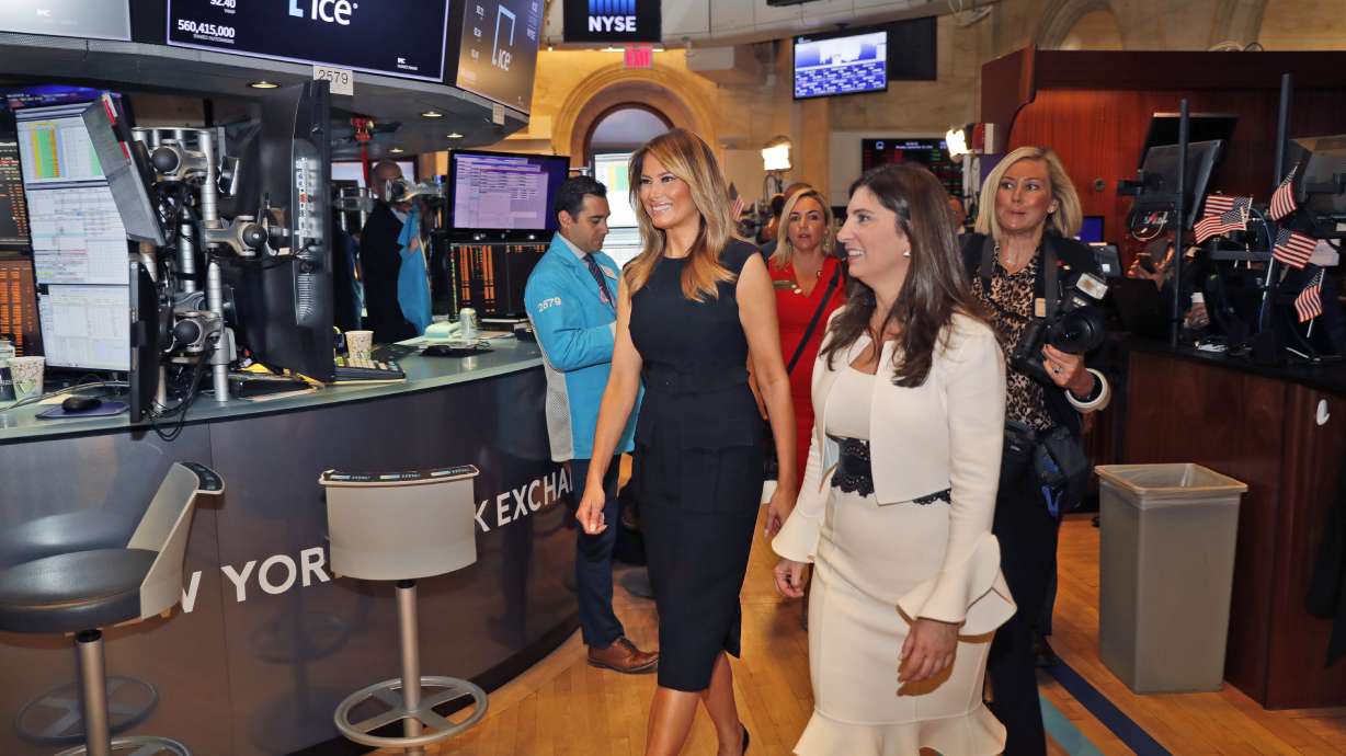 First Lady Melania Trump rings NY Stock Exchange bell