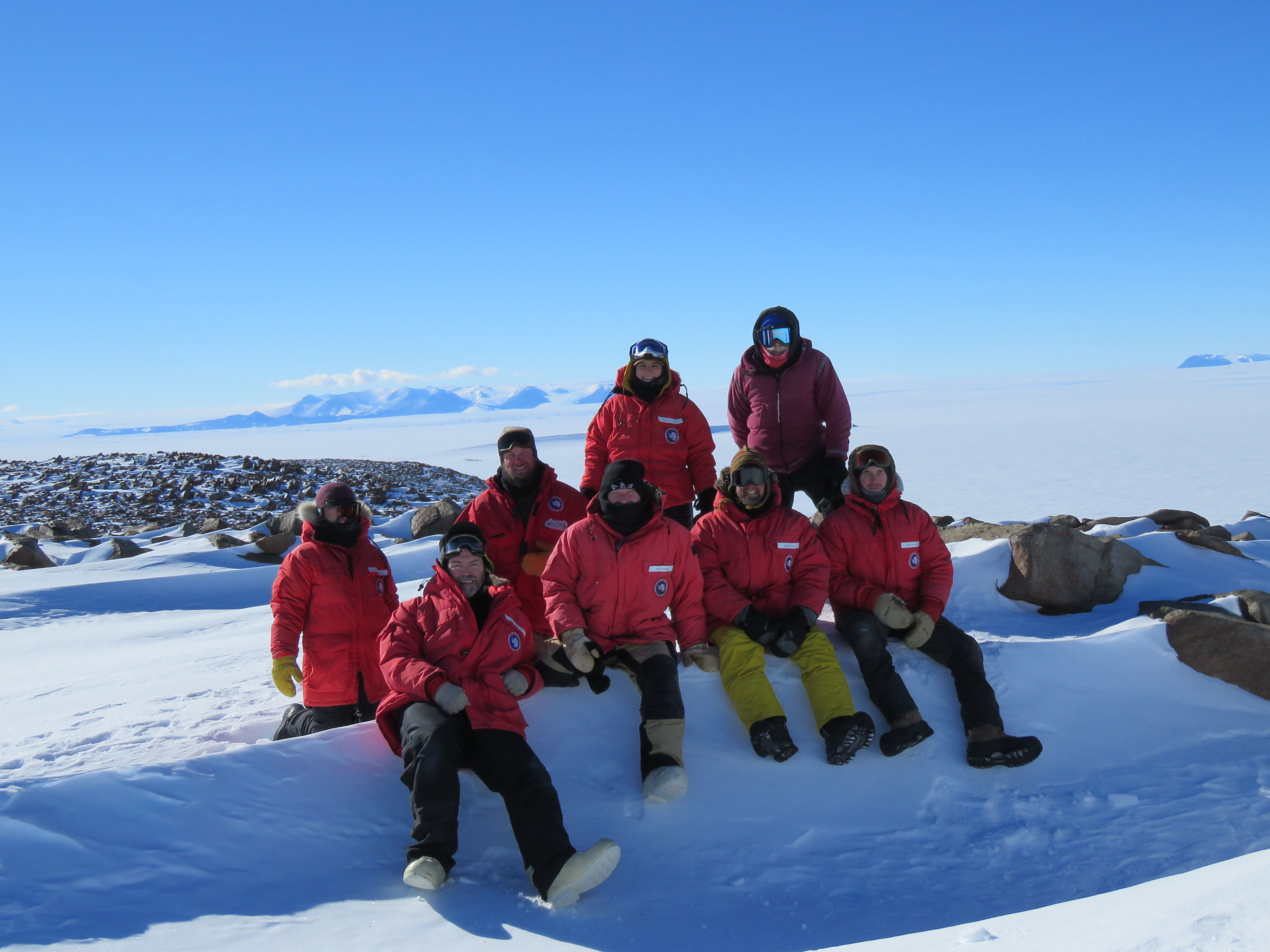 U. professor Jim Karner's team visits Antarctica to search for meteorites. (Photo: Courtesy of ANSMET)