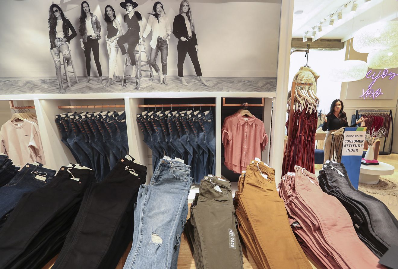 Fernanda Böhme, co-founder of the clothing store Böhme, talks about the widespread tariffs imposed on clothing, shoes and other Chinese-made products, from her store in City Creek Center in Salt Lake City on Tuesday, Sept. 24, 2019. (Photo: Steve Griffin, KSL)
