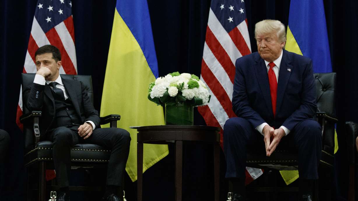 Ukrainian leader bristles at release of Trump transcript
