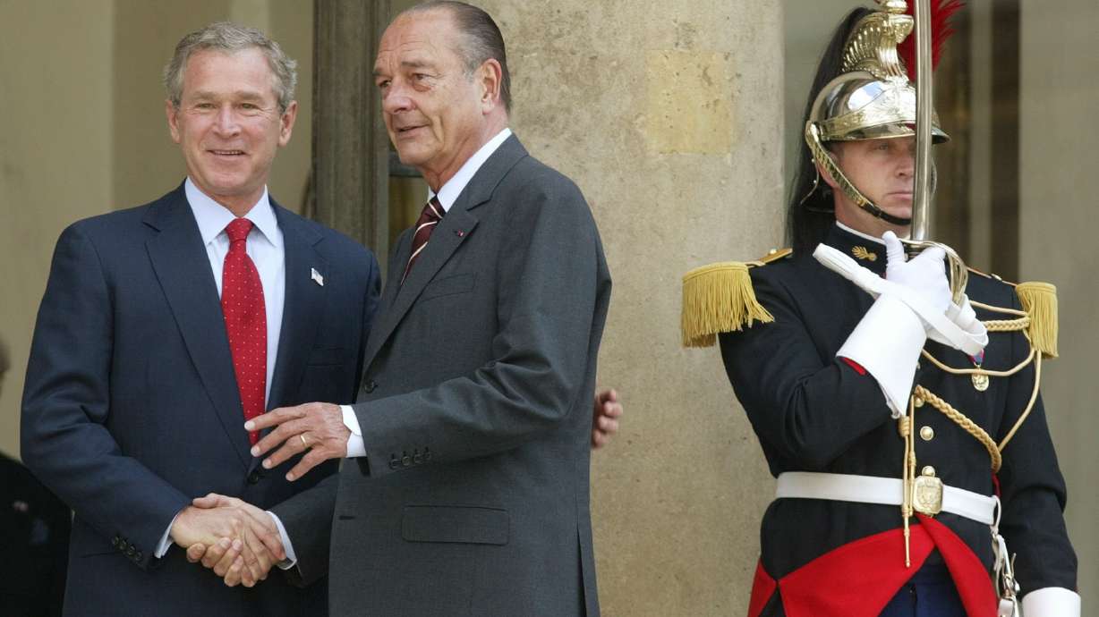 The Latest: Macron praises Chirac as 'statesman we loved'