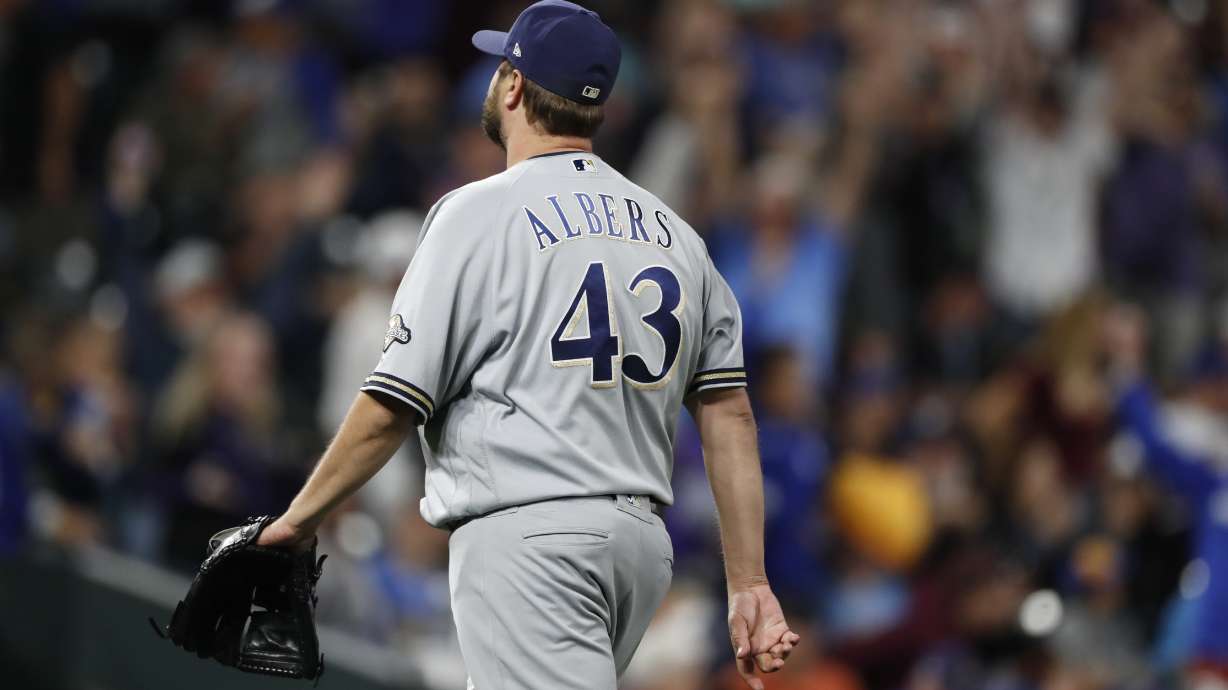 Hader tagged in 9th, Brews lose in 10; trail Cards by 1 game