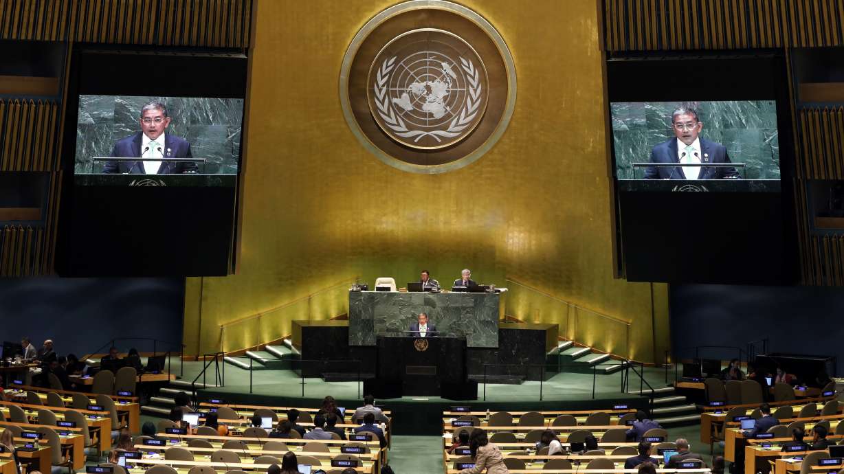 The Latest: UN envoy says Syria charter panel a sign of hope