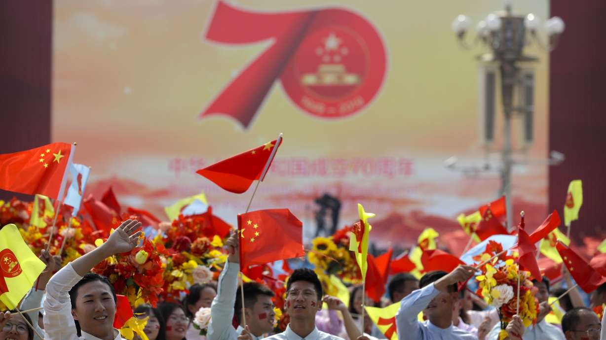 AP PHOTOS: China marks National Day with military might