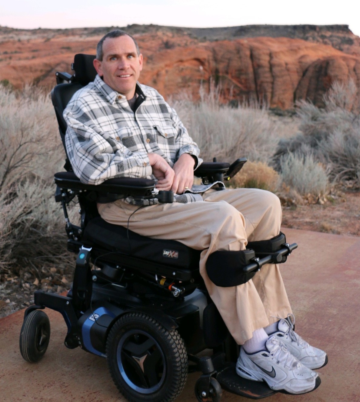 Brian Connolly was diagnosed with multiple sclerosis when he was 14. His condition has worsened, and he is now a permanent wheelchair user. (Photo: Lisa Madsen)