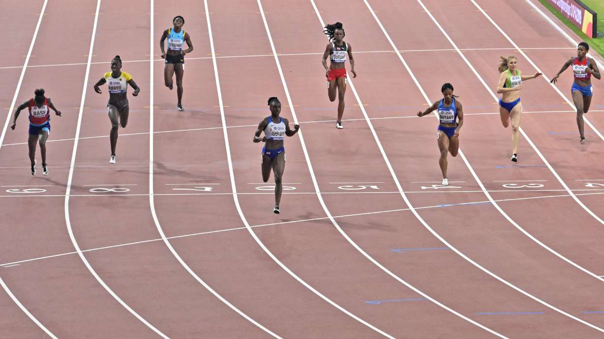 Sprinter wins one for Britain and college star takes hurdles