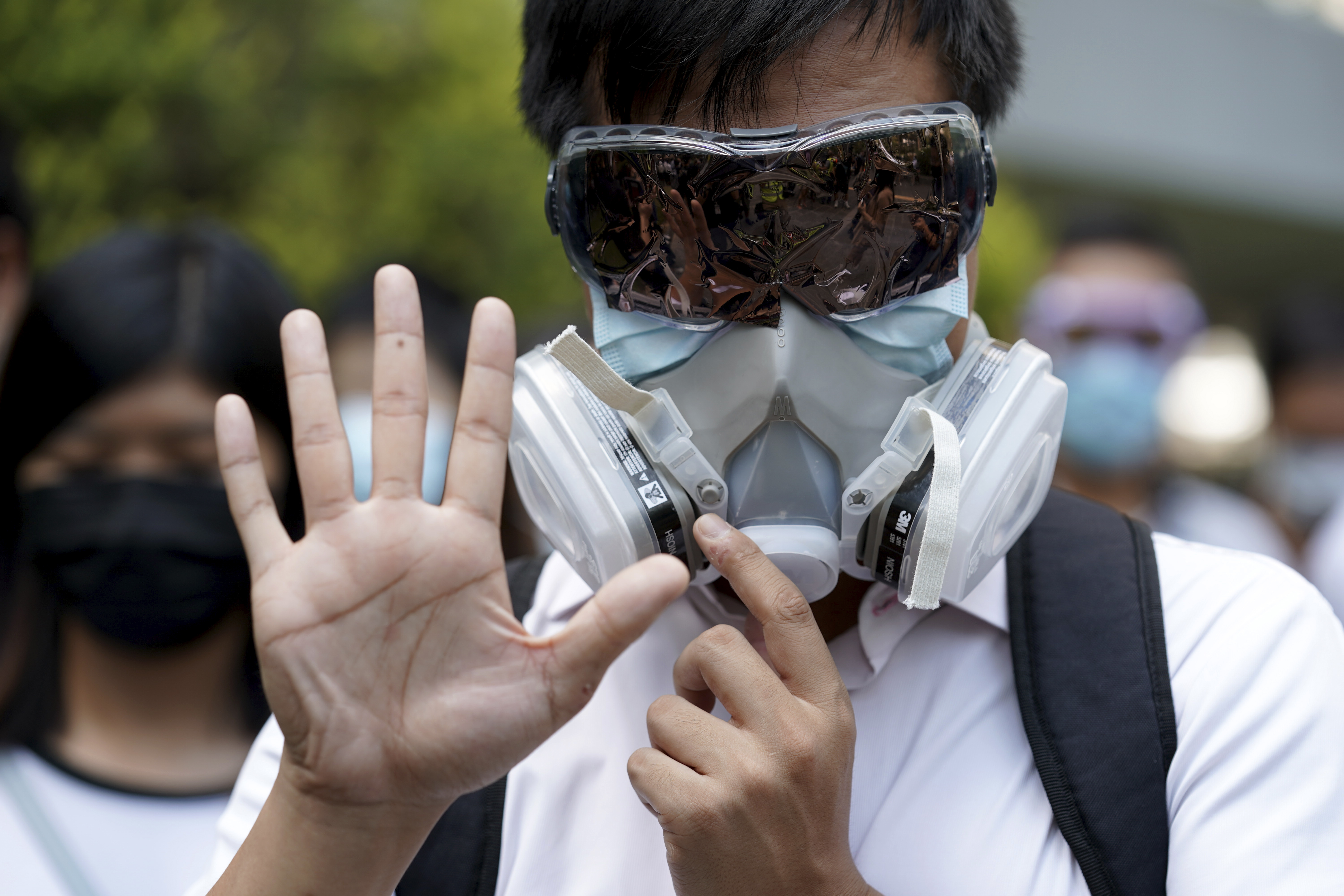Hong Kong's leader says mask ban necessary to quell violence