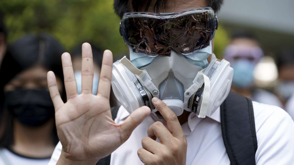 Hong Kong's leader says mask ban necessary to quell violence