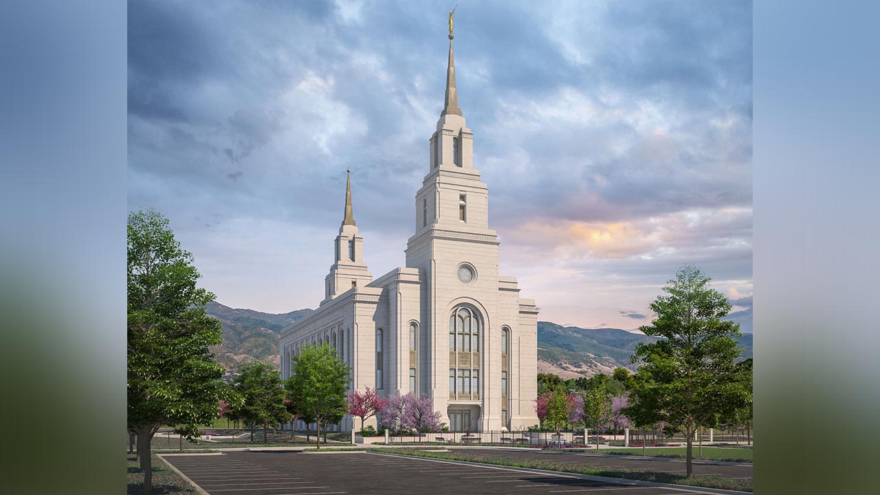A rendering of the Layton Utah Temple. (Courtesy photo: The Church of Jesus Christ of Latter-day Saints, Intellectual Reserve Inc.)