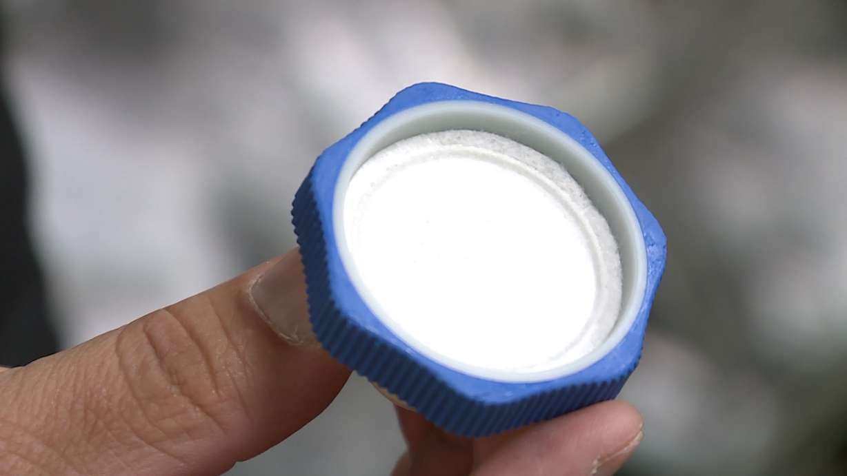 A sprinkler drainage valve. Photo: KSL TV