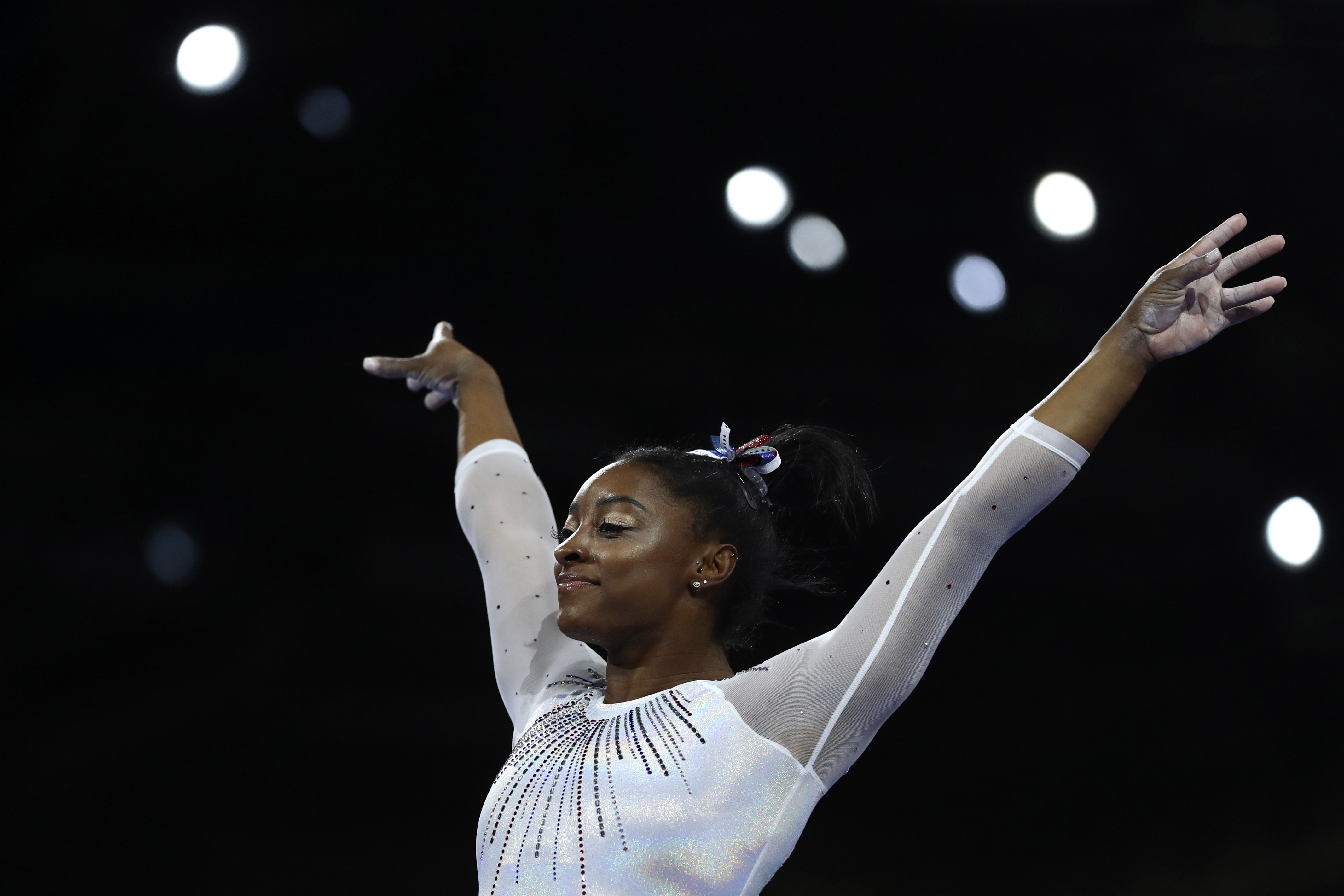 Simone Biles wins 5th all-around title at gymnastics worlds