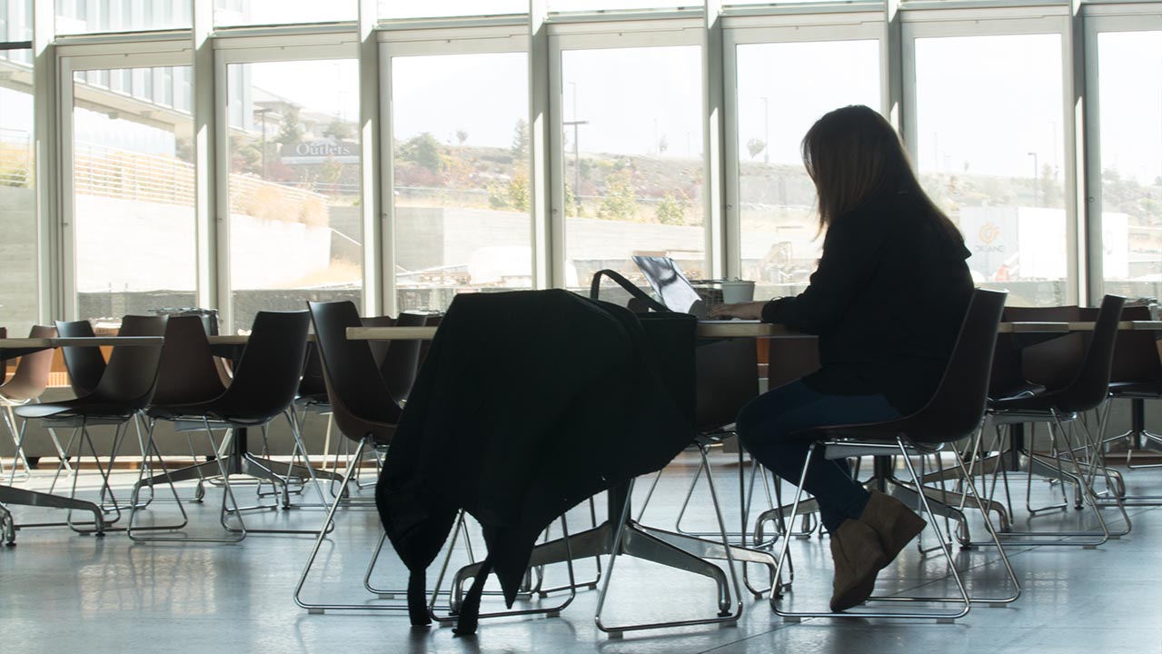 A woman works in the Adobe building in Lehi on Wednesday, Oct. 9, 2019. (Photo: Liesl Nielsen, KSL.com)