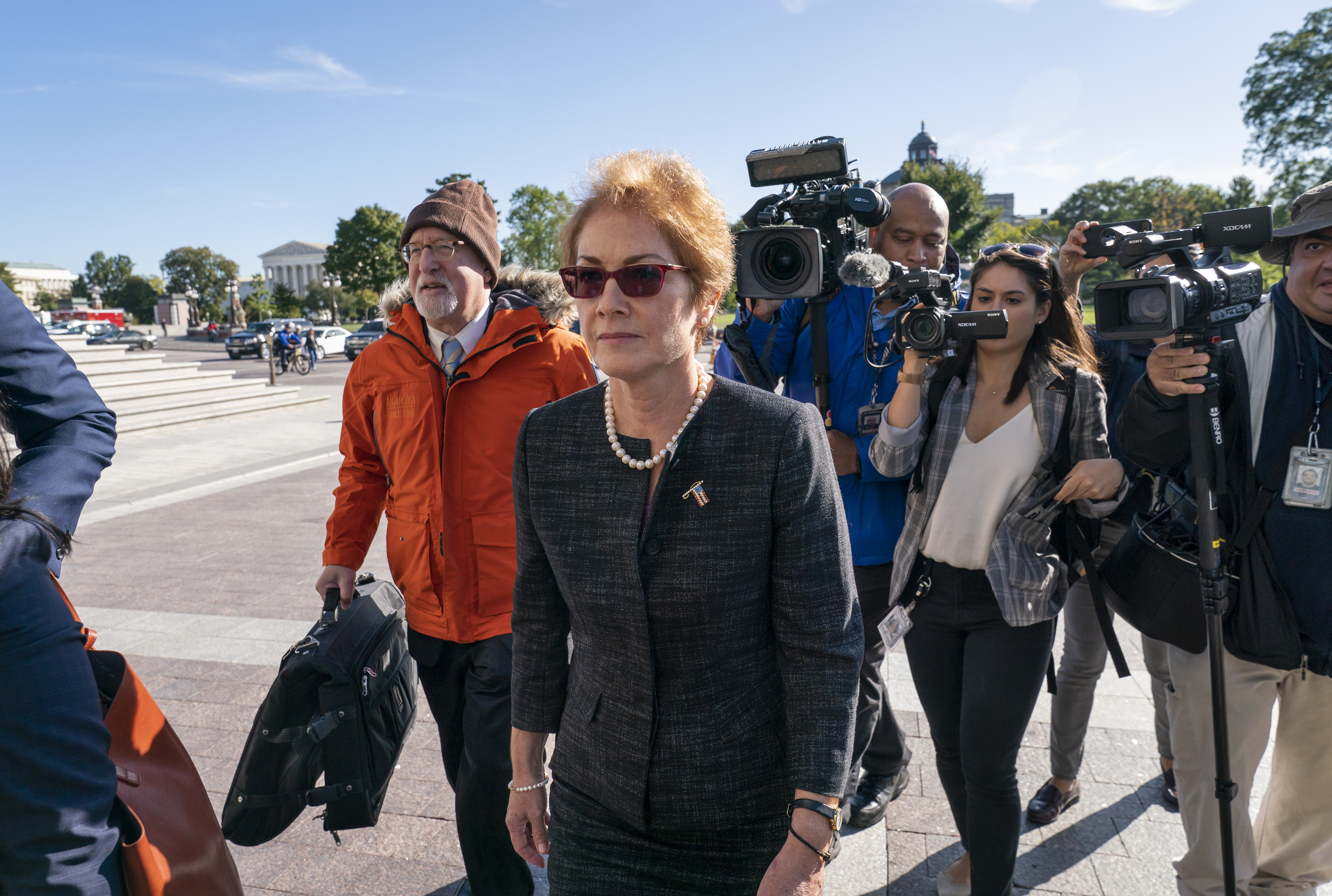 Former Ukraine envoy testifies Trump pushed to oust her