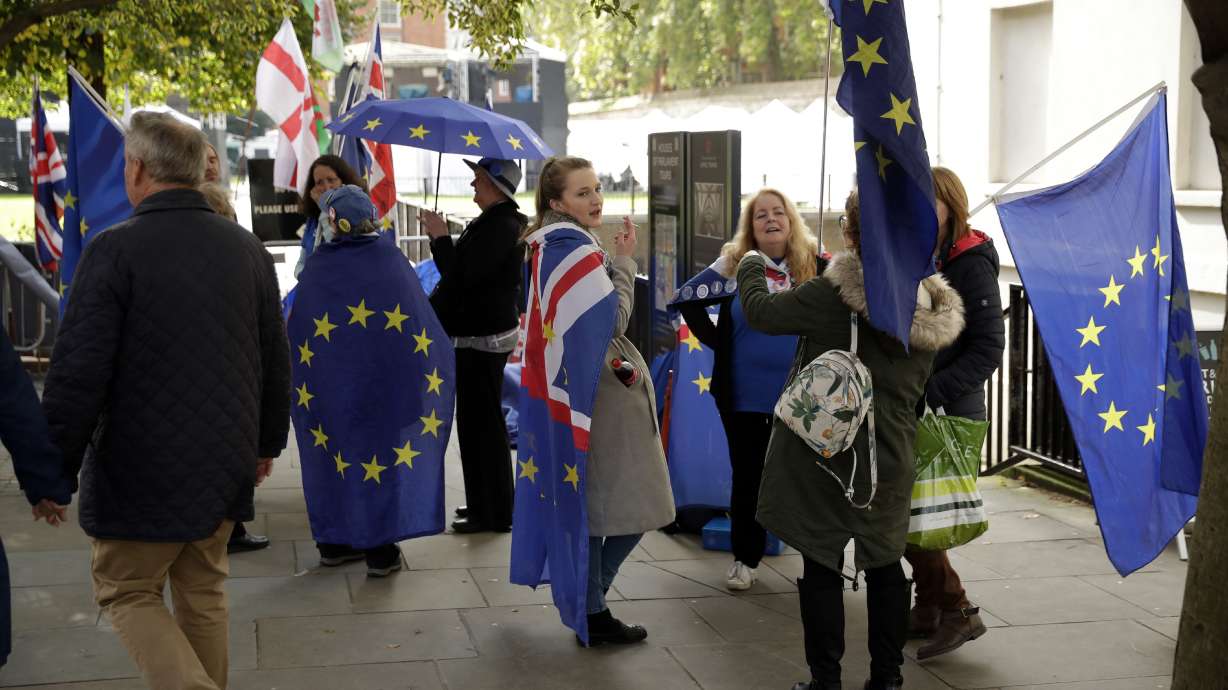 The Latest: Customs, VAT issues seen holding up Brexit deal