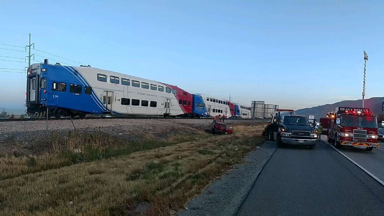 Train operator 'unsung hero' in nearly fatal crash on train tracks