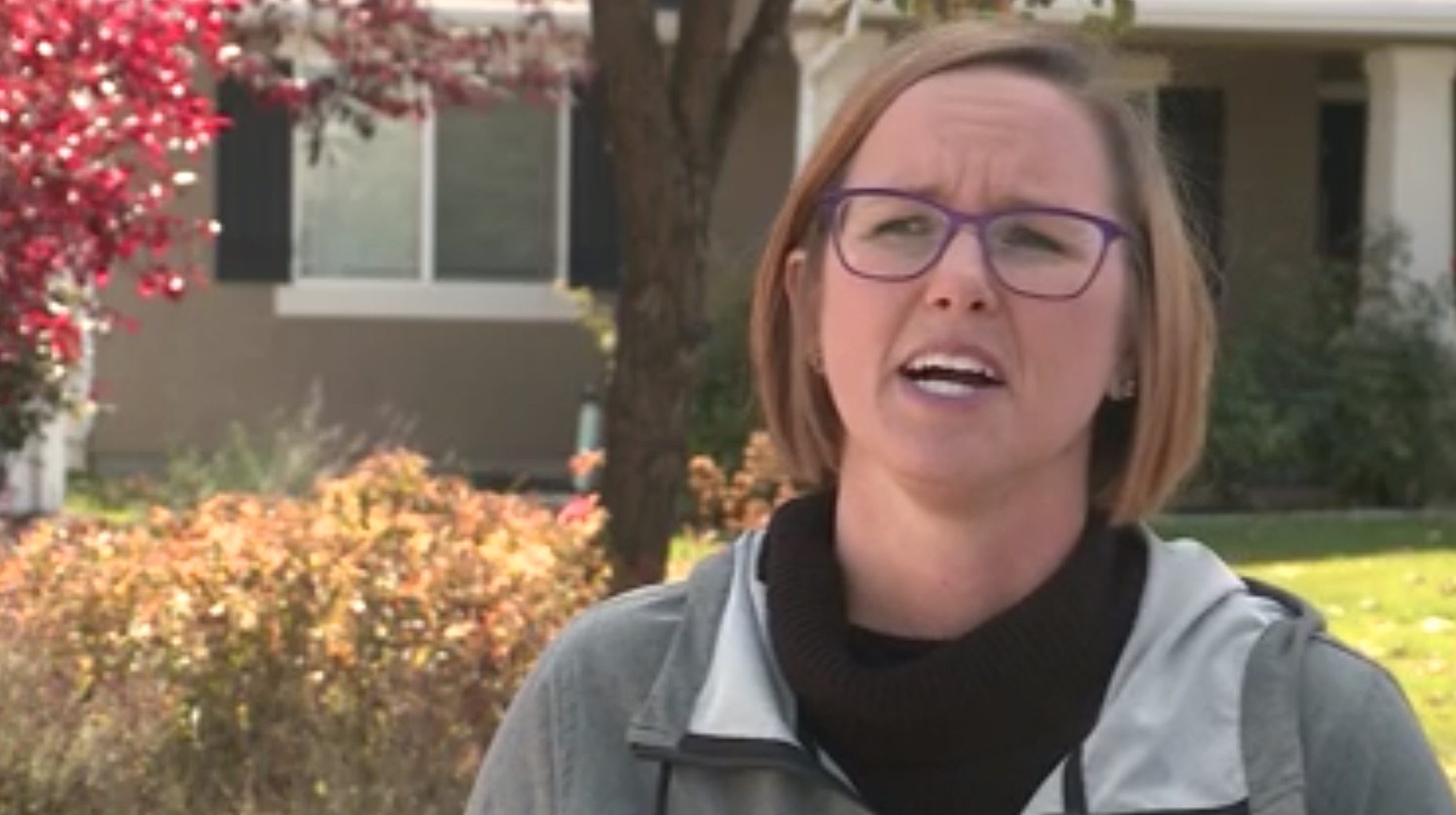 Angie Keeton, founder of Save Legacy Parkway, speaks with KSL TV on Friday, Oct. 18, 2019. (Photo: Josh Wilson, KSL TV)