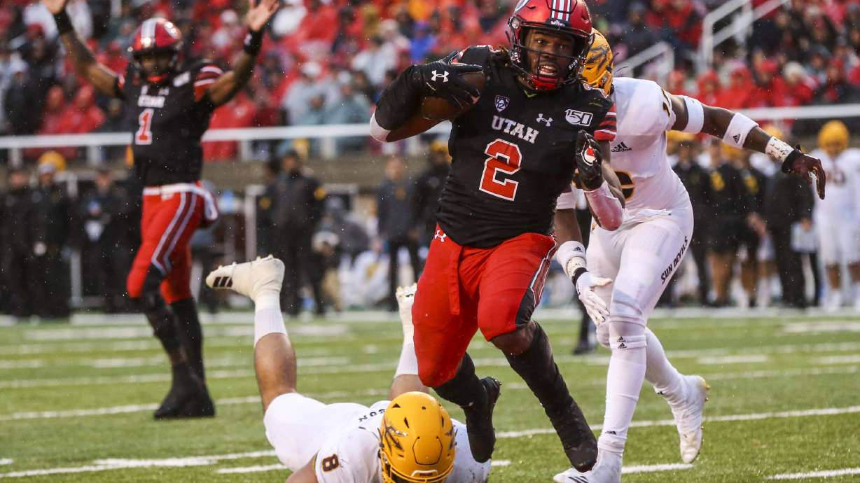 Zack Moss breaks No. 13 Utah’s all-time rushing record in 21-3 win over No. 17 Arizona State