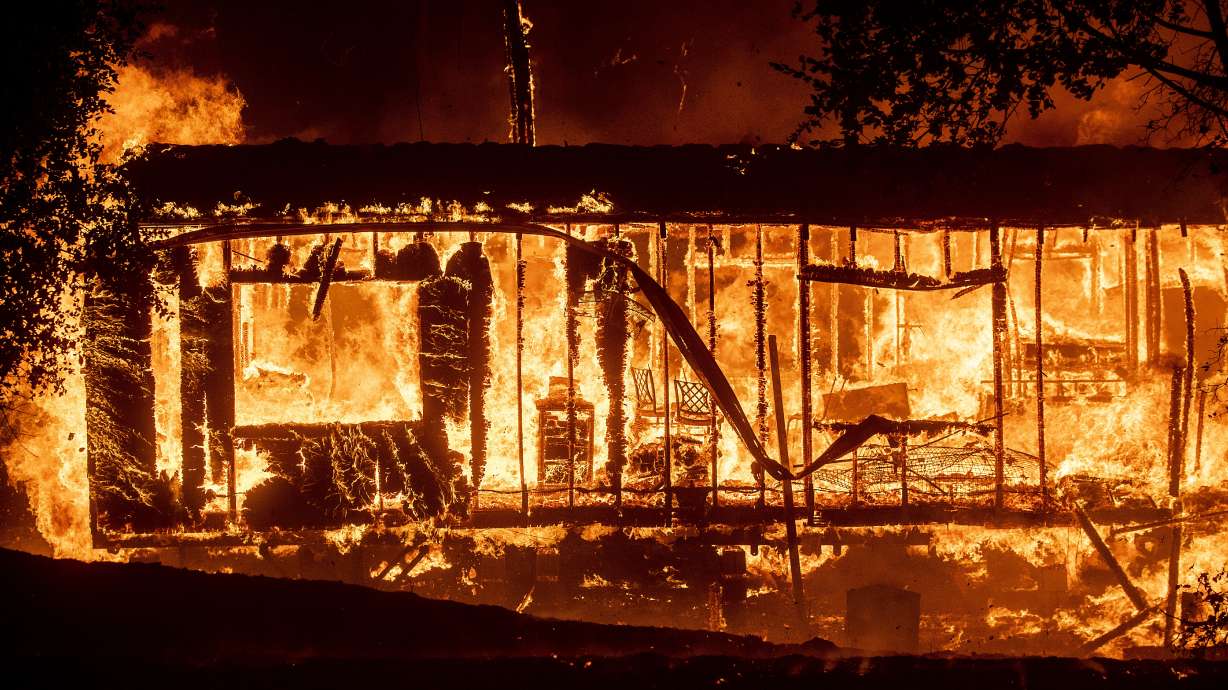 The Latest: Fire near LA has damaged or destroyed homes