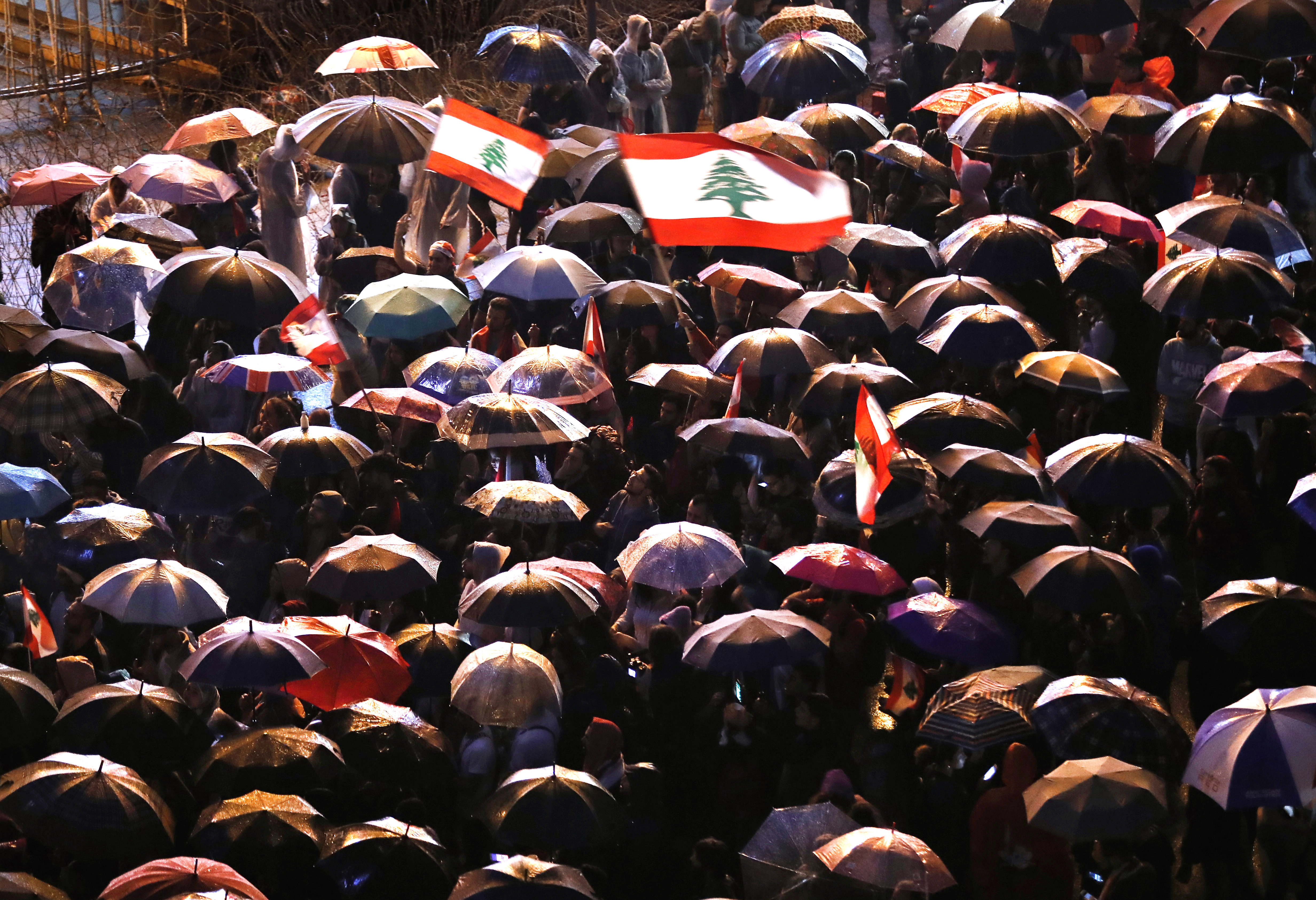 The Latest: Hezbollah chief asks supporters to exit protests