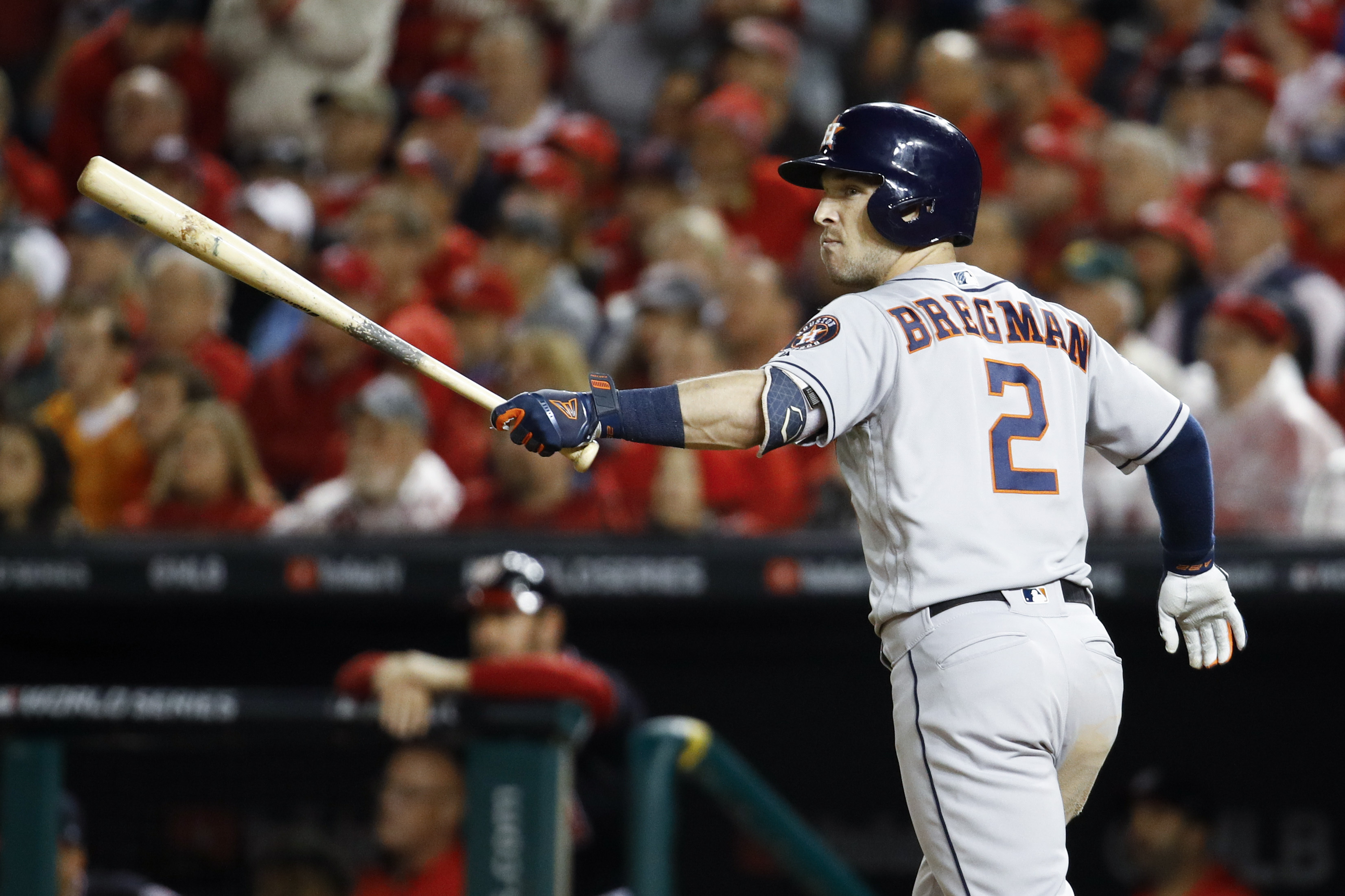 Slumping Astros star Bregman breaks loose, slams Nationals