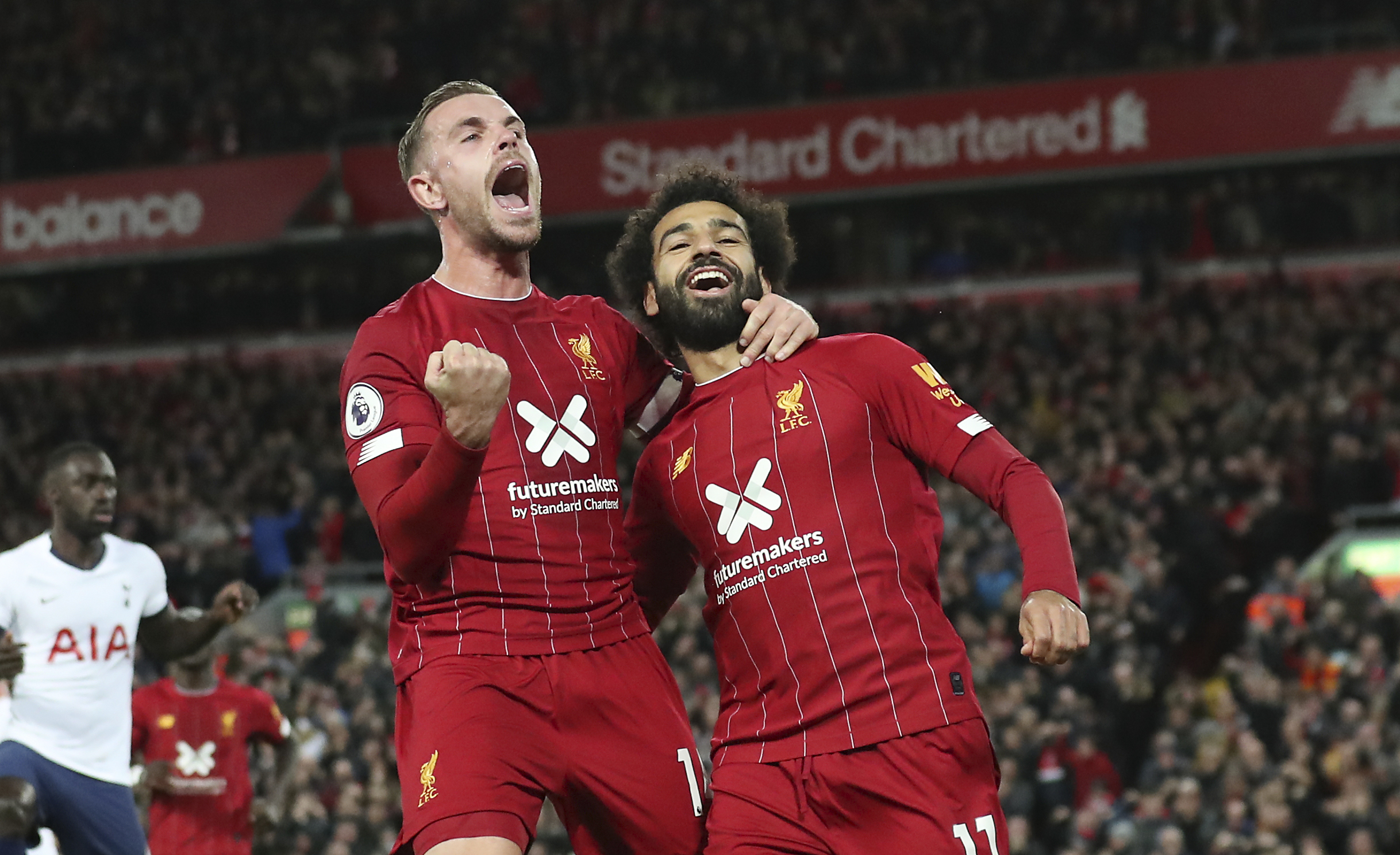 Liverpool recovers to beat Tottenham 2-1, takes 6-point lead