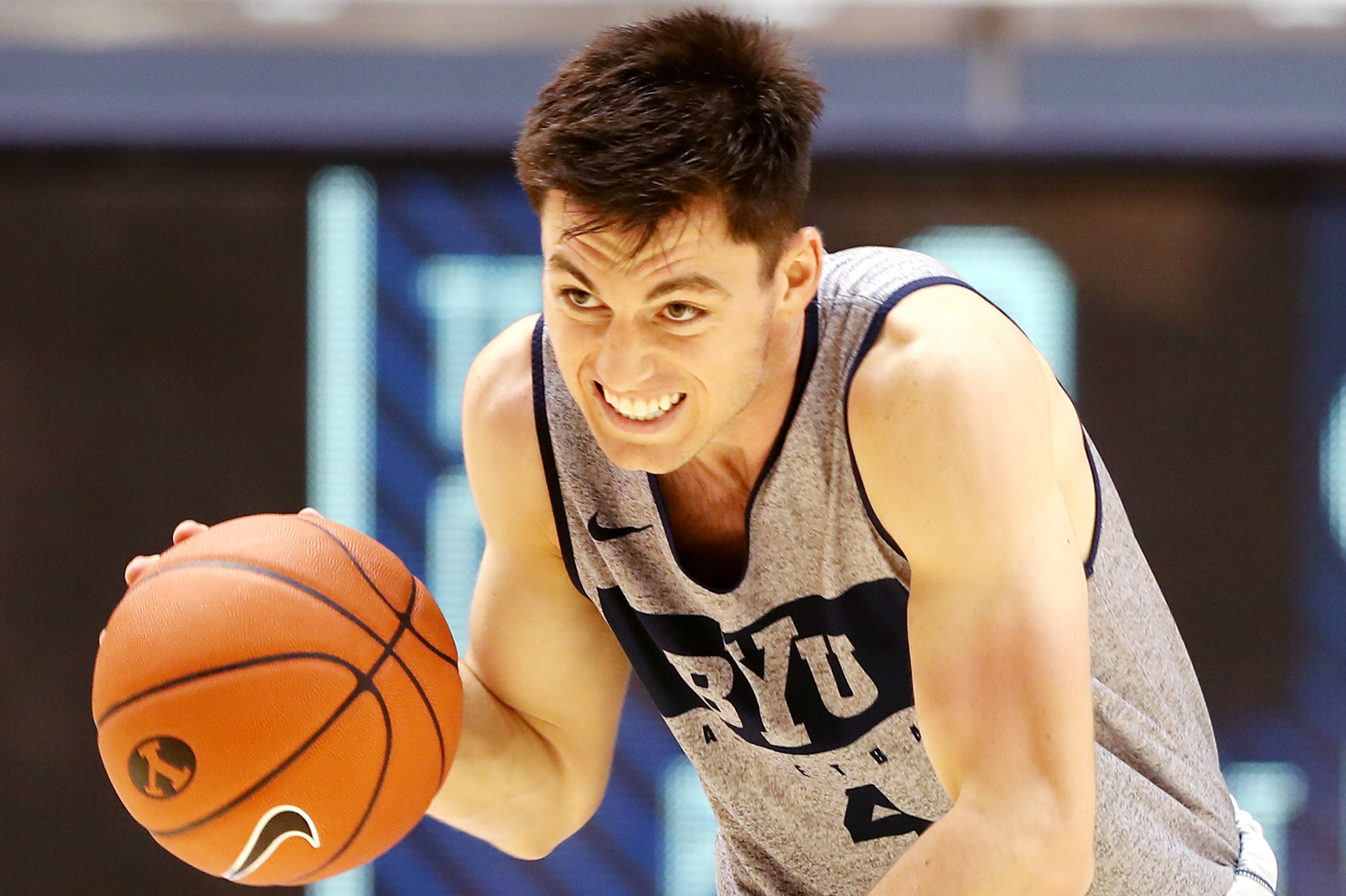 2022 NBA Draft: Utah Jazz work out BYU's Alex Barcello in Salt Lake