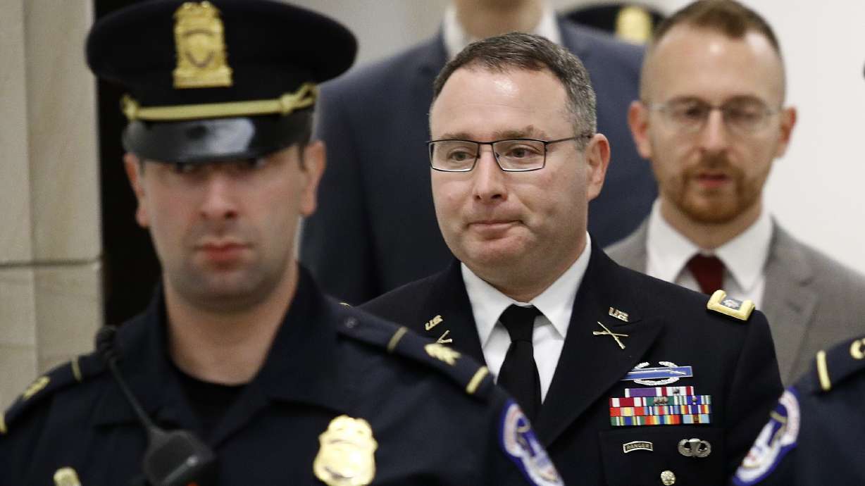 White House disputes Vindman account of transcript edits