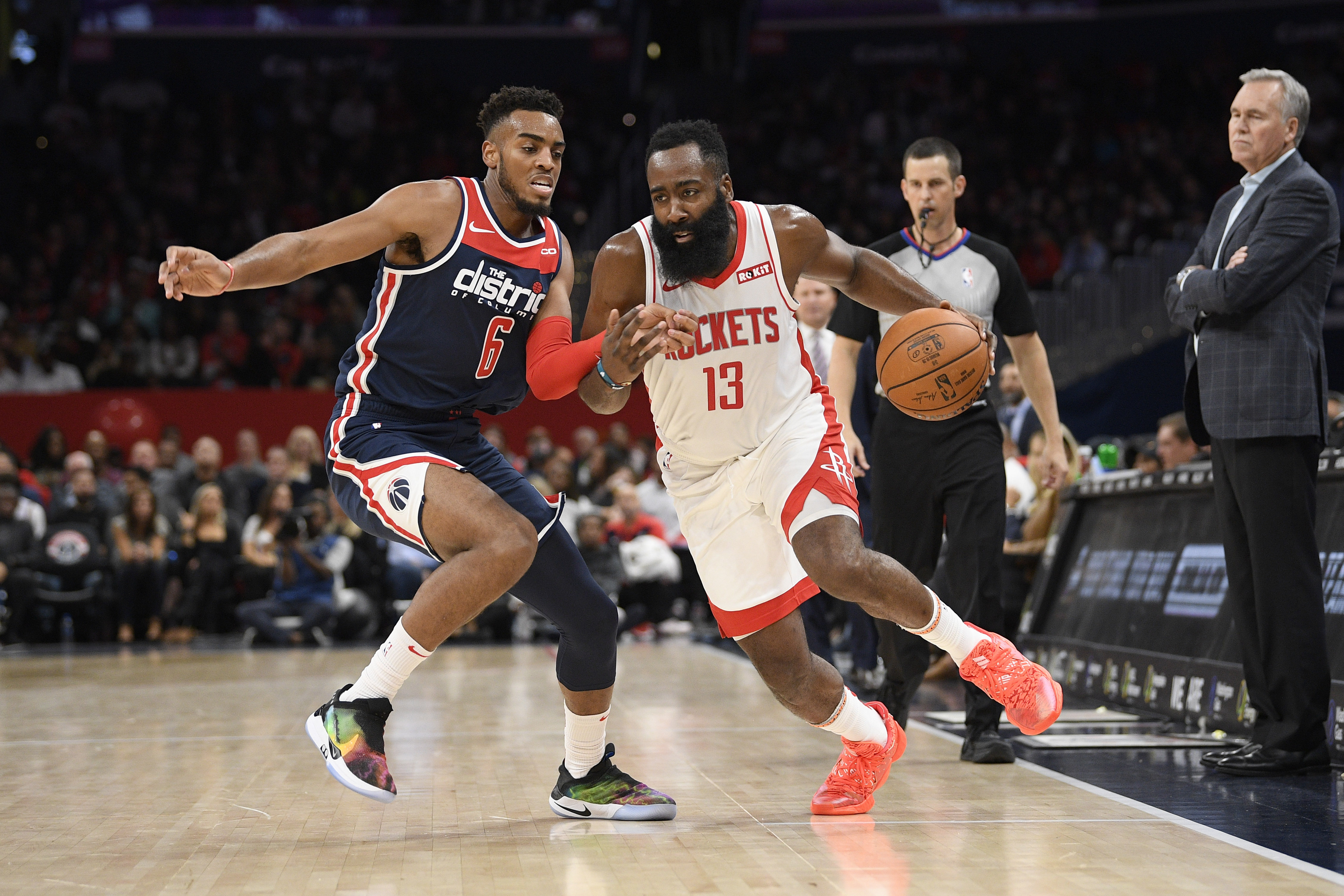Harden scores 59 points, Rockets outlast Wizards 159-158