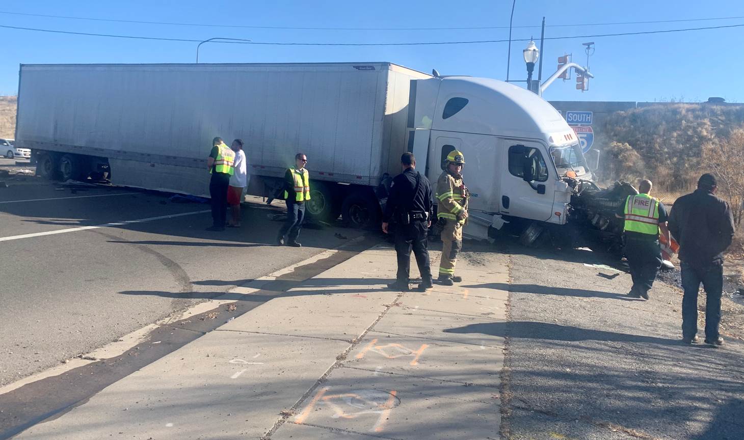 Road now open after Saturday hazmat situation in Roy